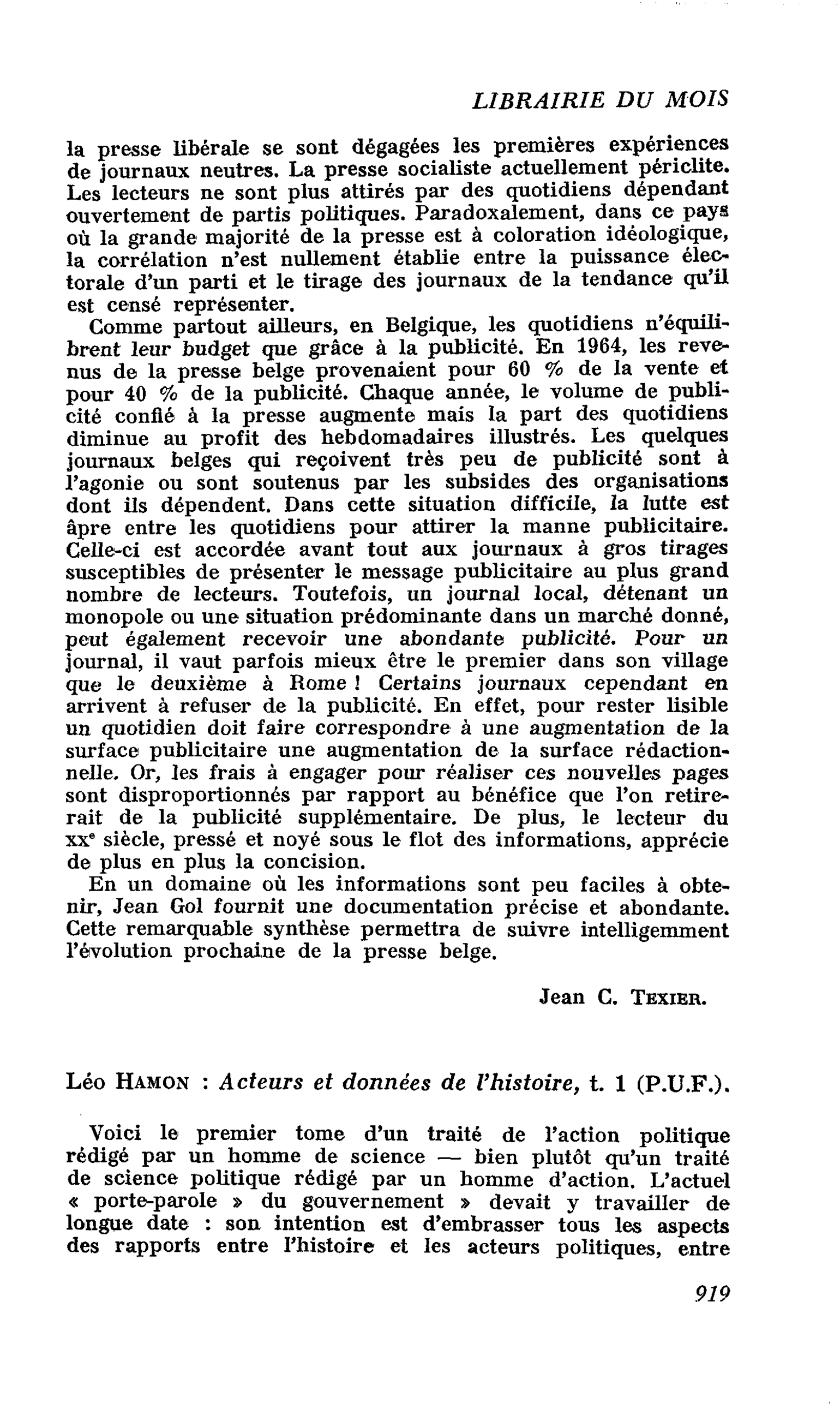 Léo Hamon : Acteurs et données de l’histoire