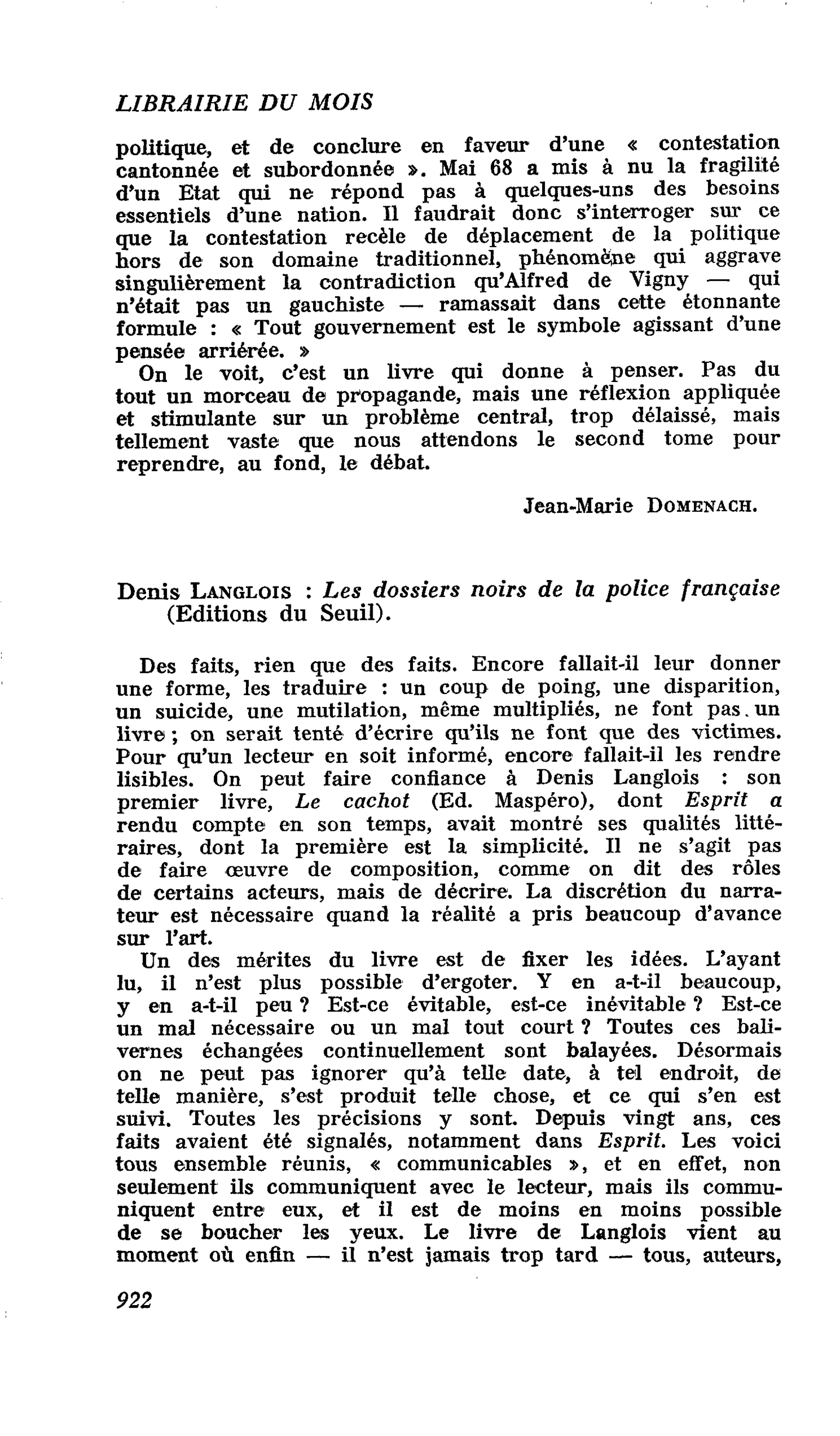 Denis Langlois : Les dossiers noirs de la police française