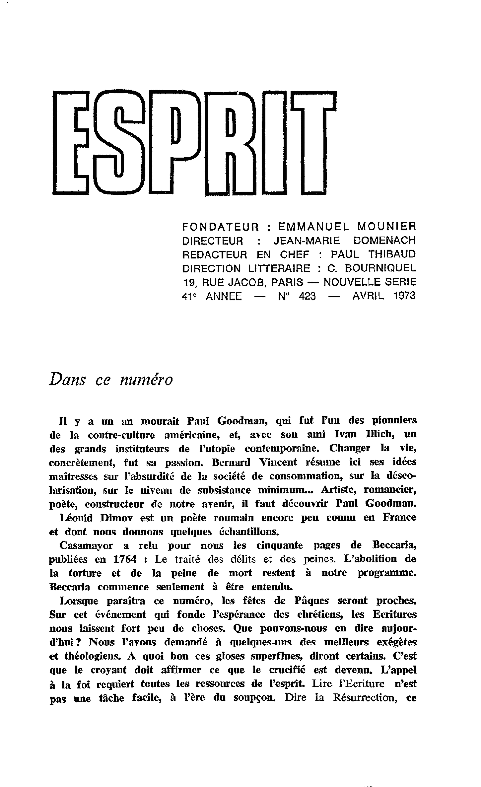 Dans ce numéro…