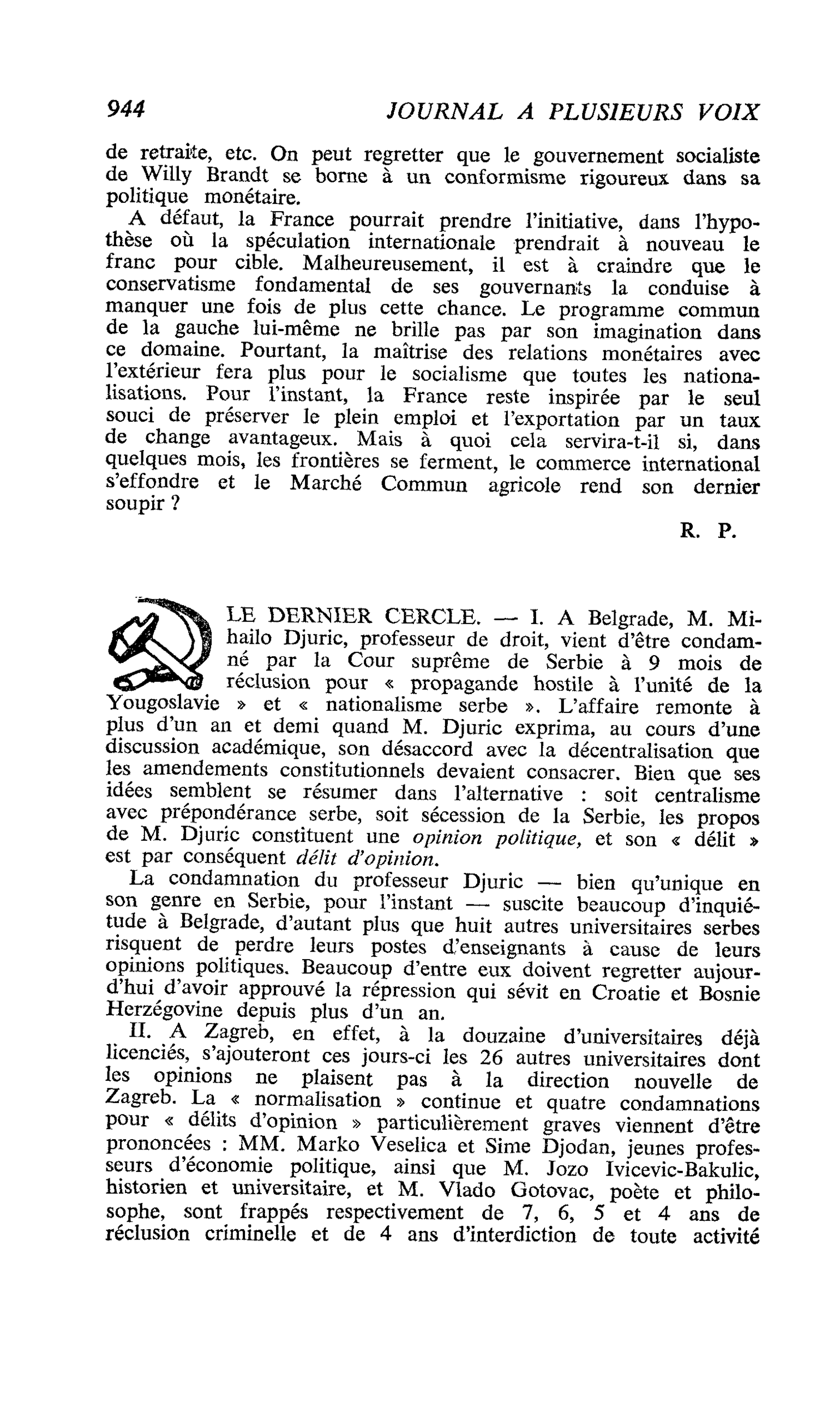 LE DERNIER CERCLE