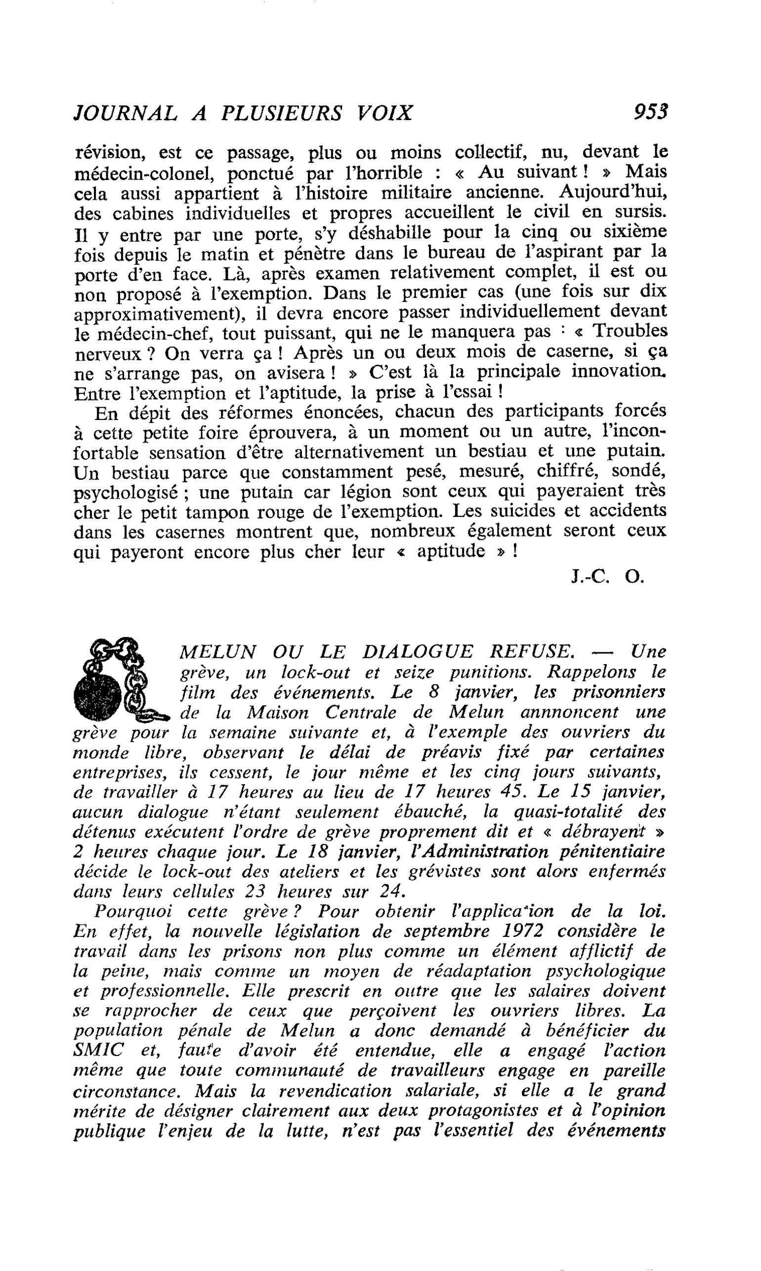MELUN OU LE DIALOGUE REFUSE