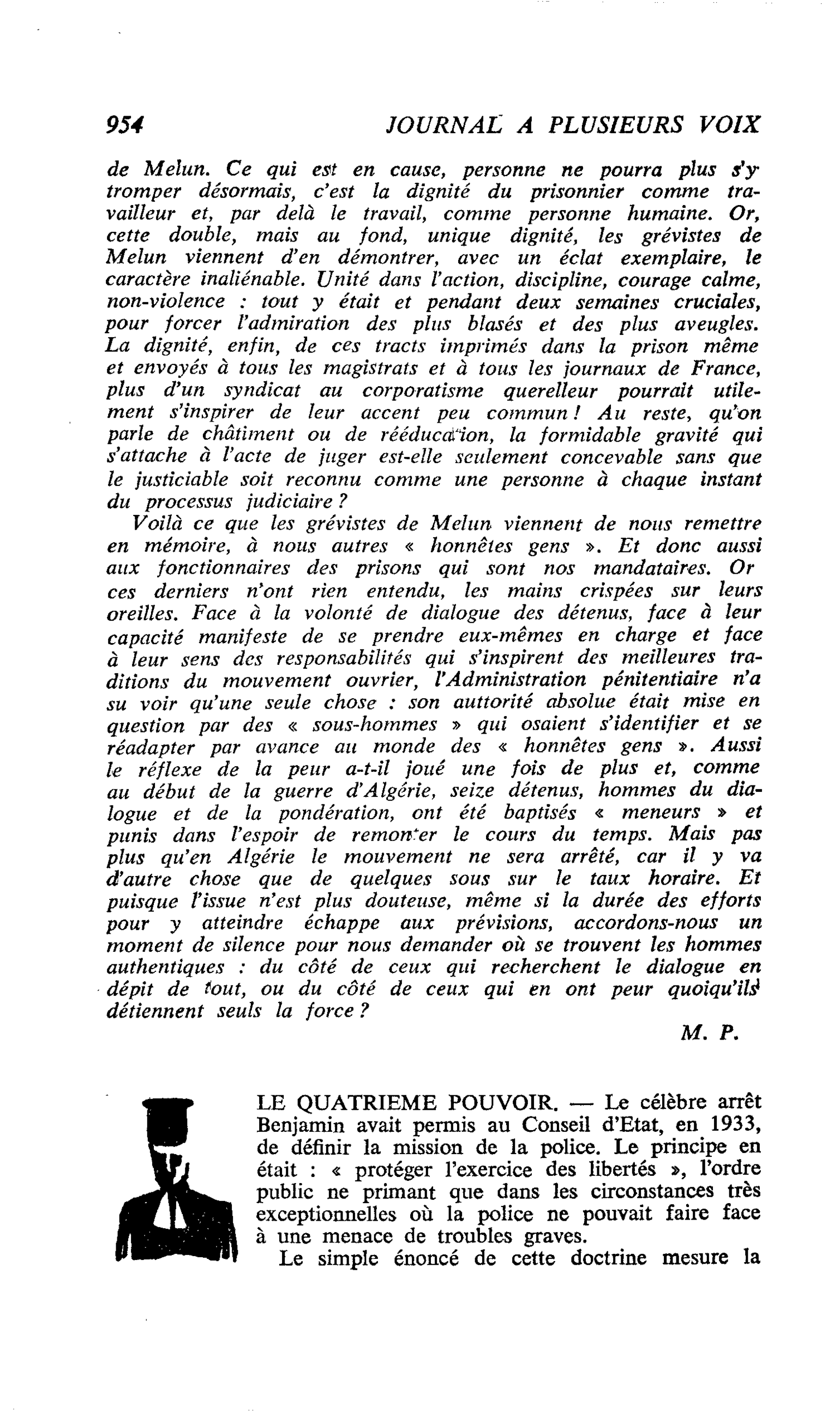 LE QUATRIEME POUVOIR
