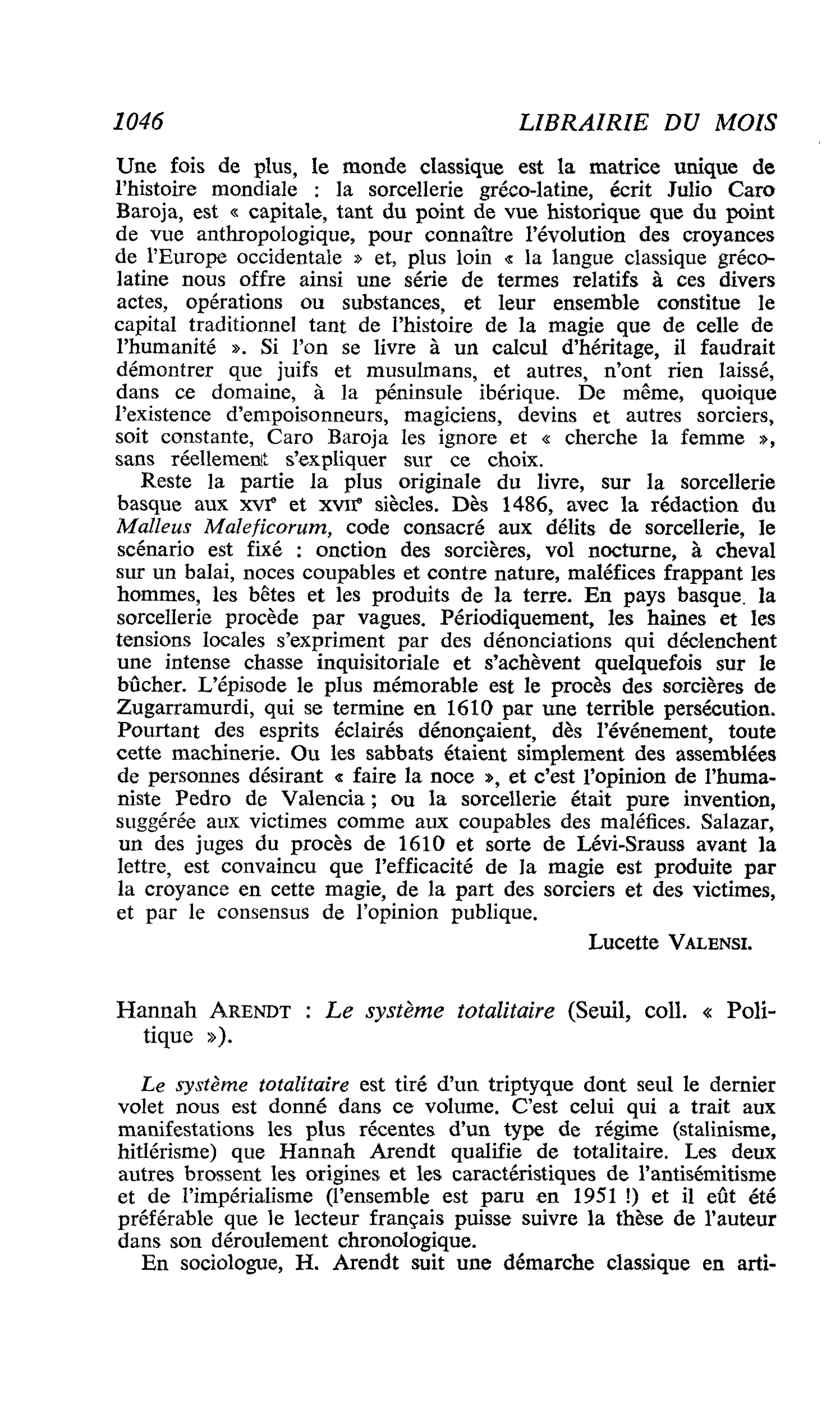 Hannah Arendt : Le système totalitaire