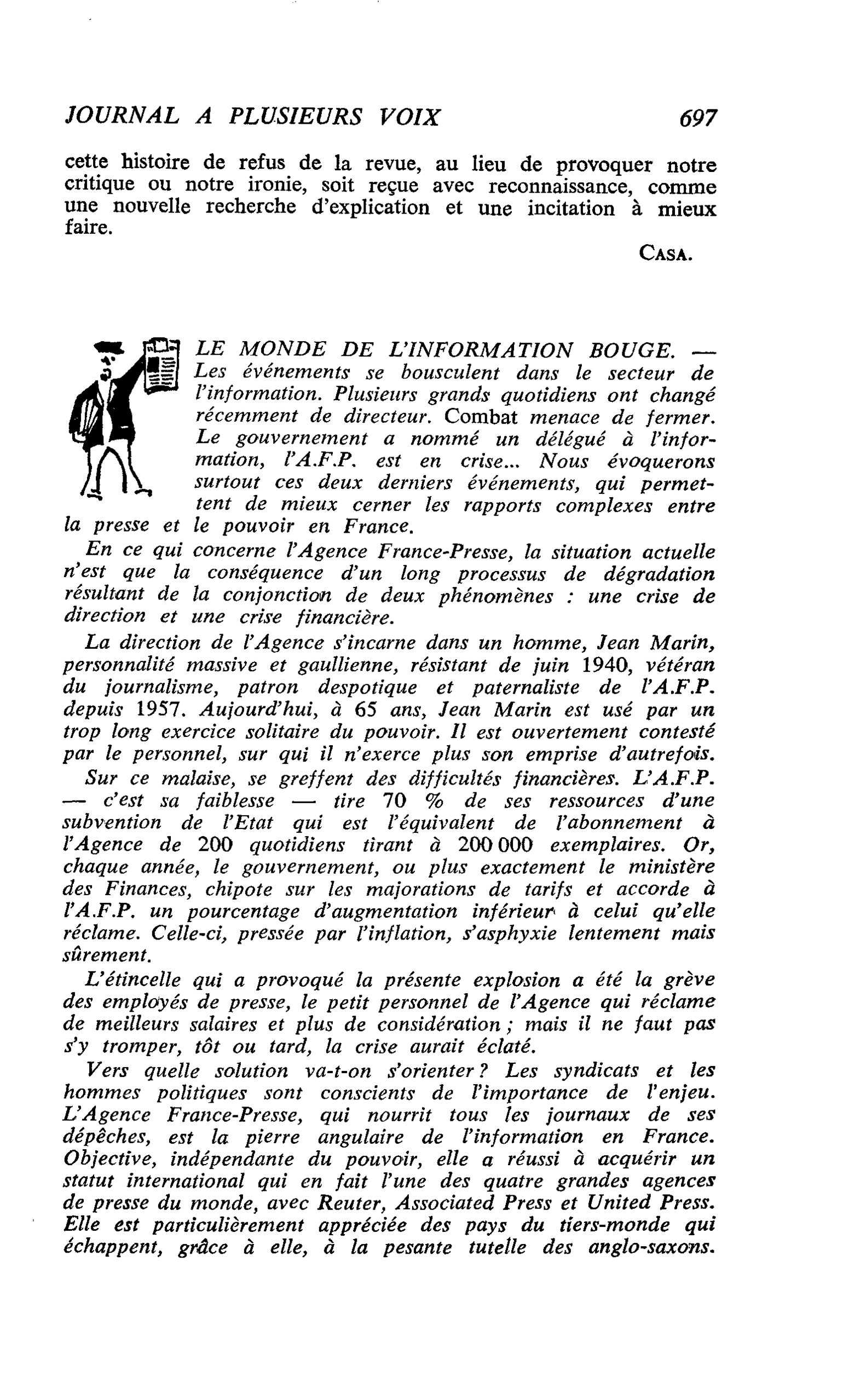 LE MONDE DE L’INFORMATION BOUGE