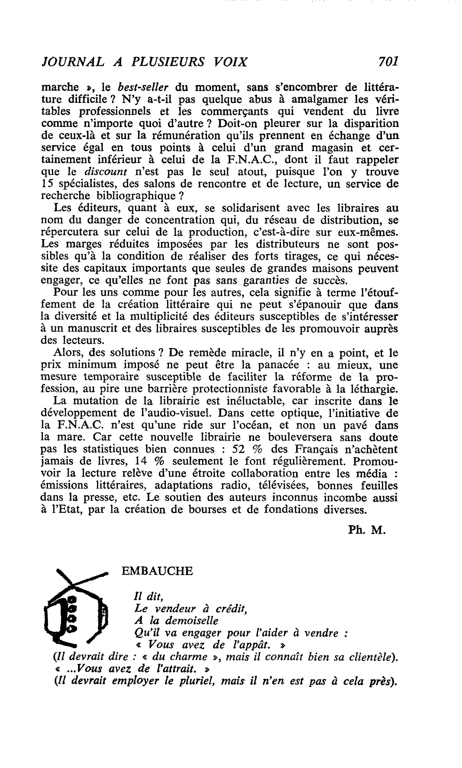 EMBAUCHE