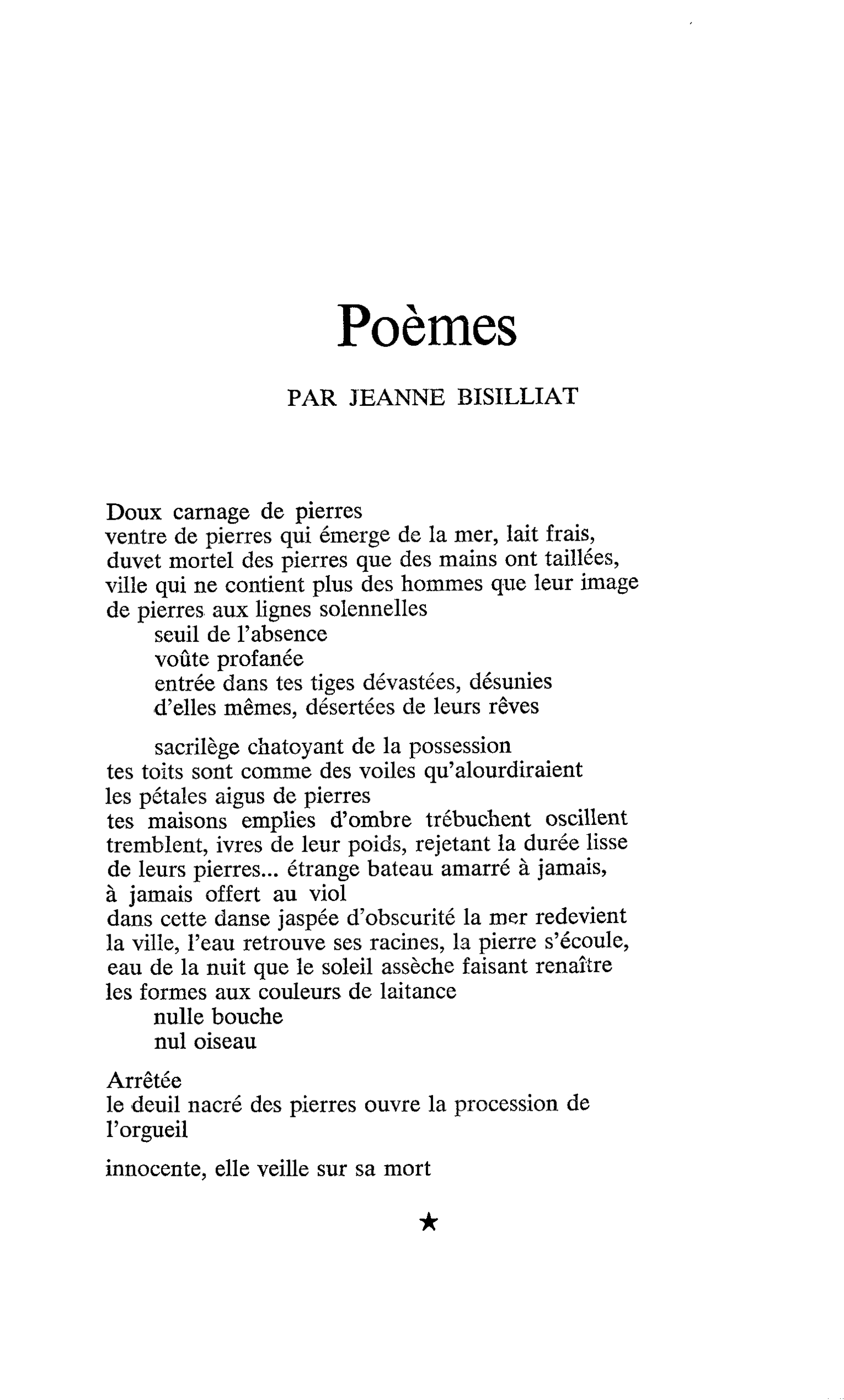 Poèmes