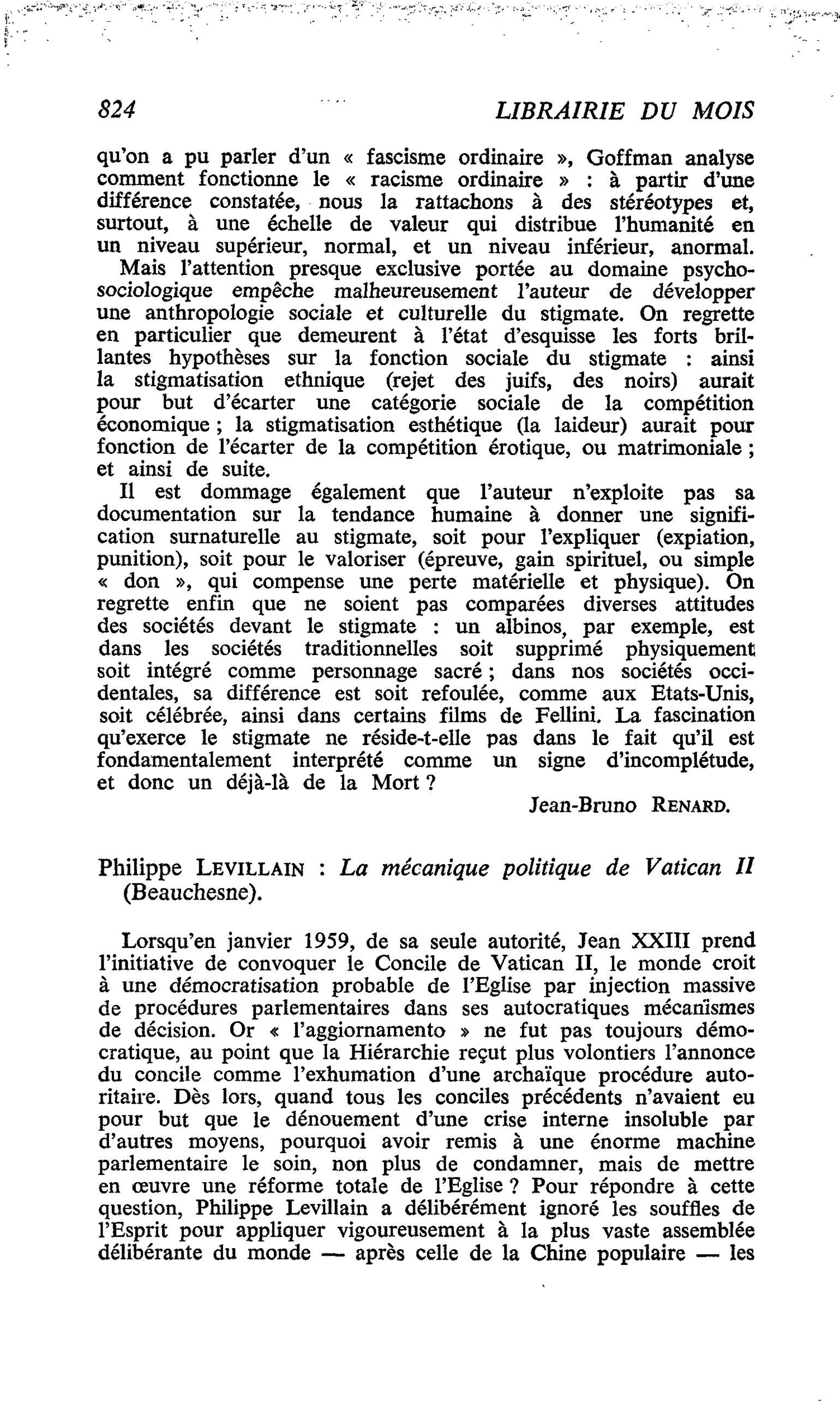 Philippe Levillain : La mécanique politique de Vatican II