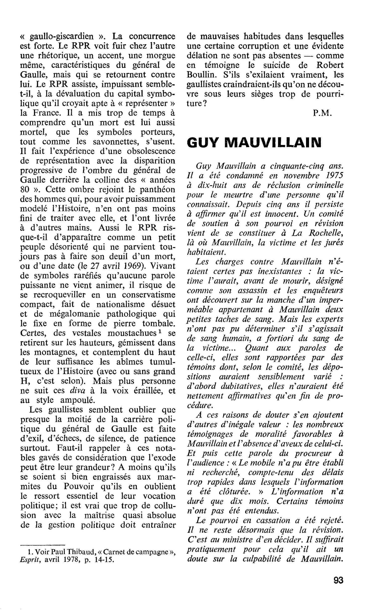 GUY MAUVILLAIN