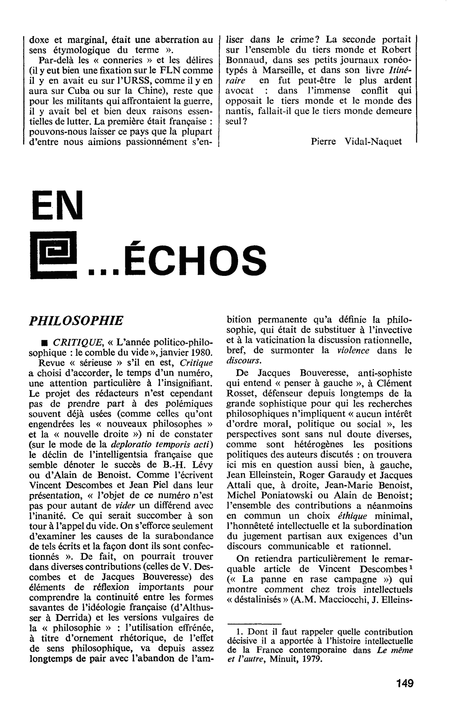 PHILOSOPHIE