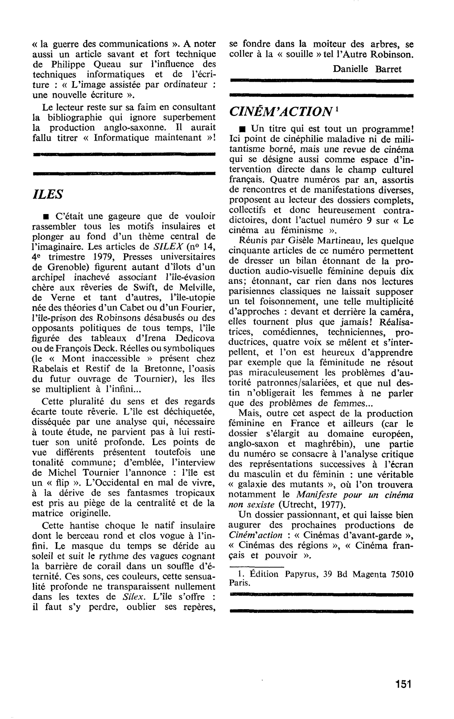 CINÉM’ ACTION