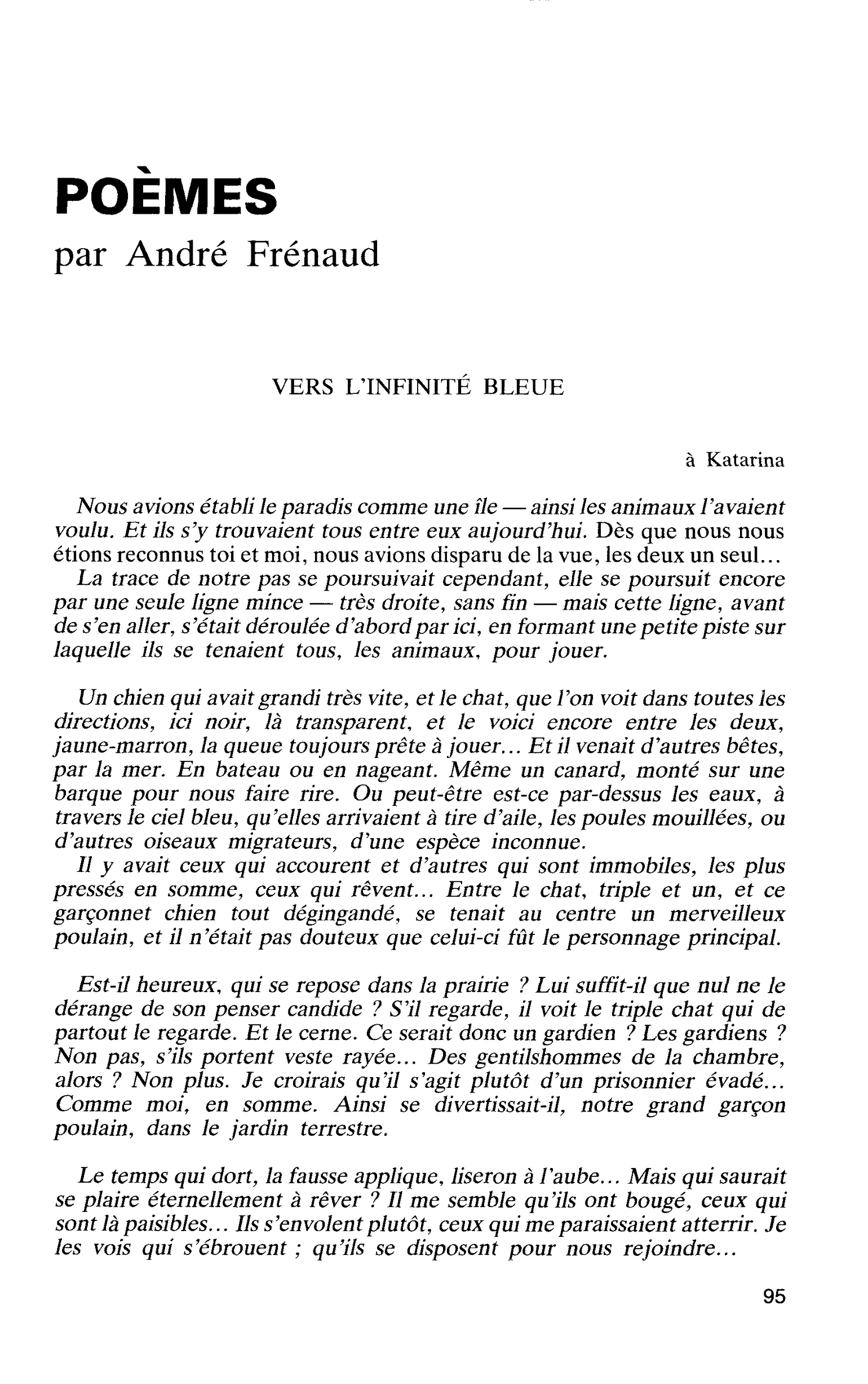 POÈMES