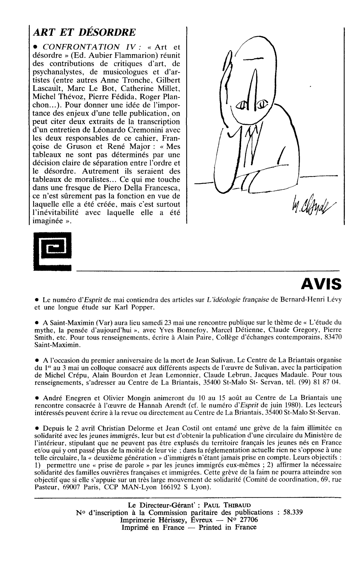 ART ET DÉSORDRE