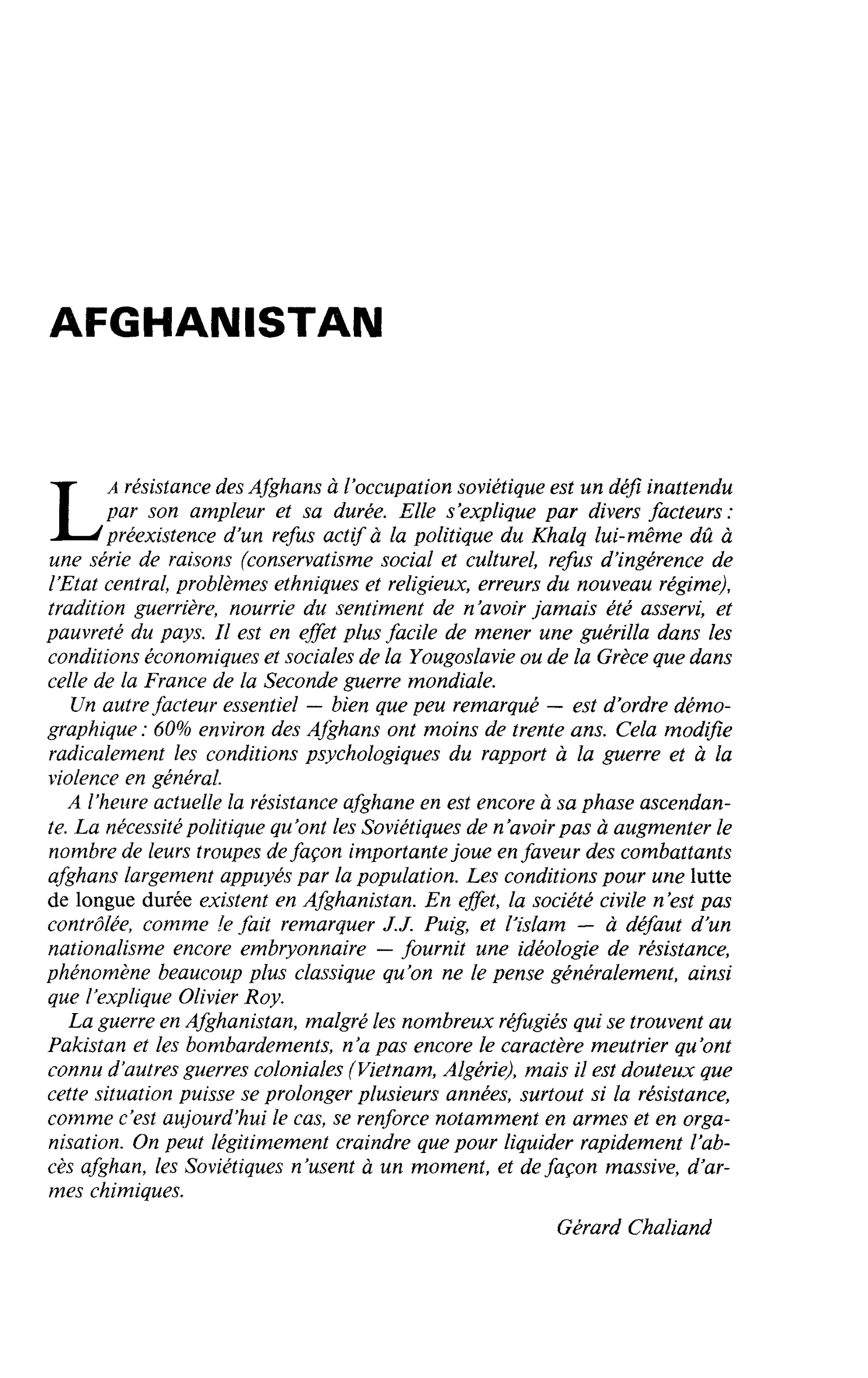 AFGHANISTAN