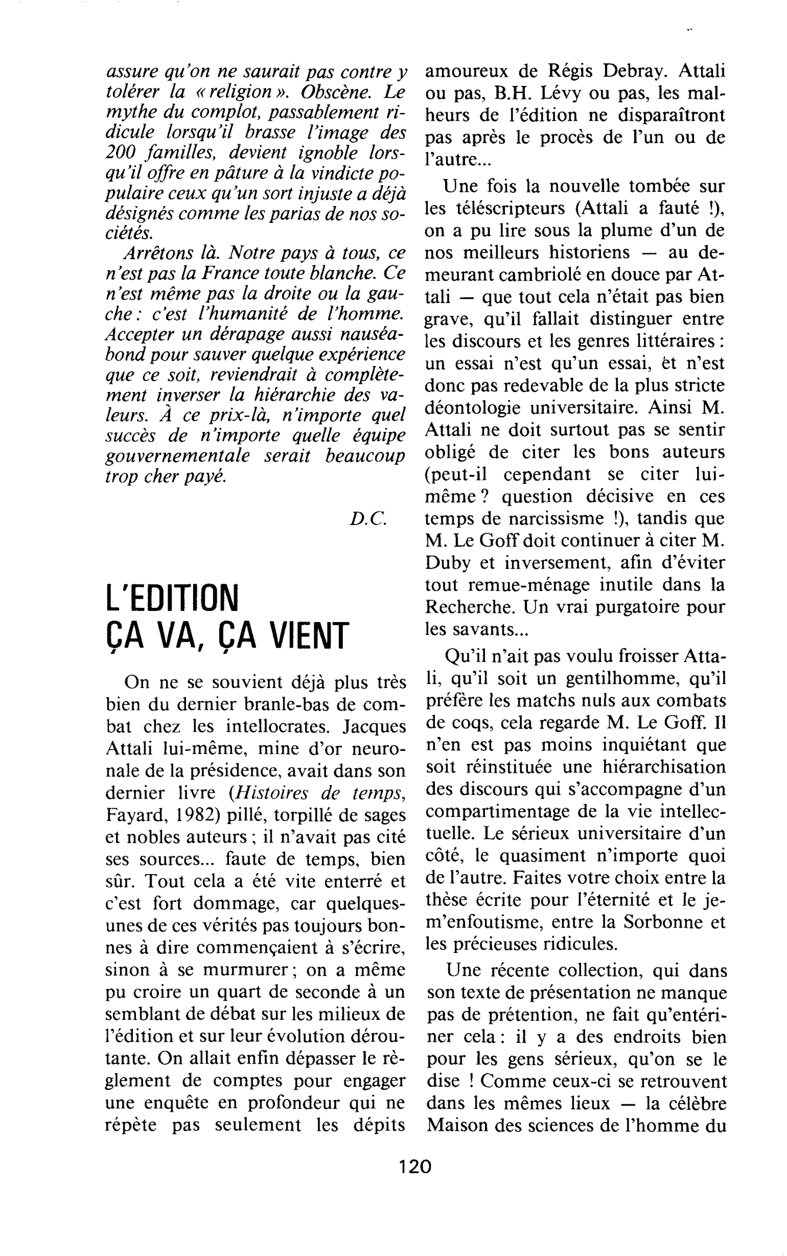L’EDITION CA VA, CA VIENT