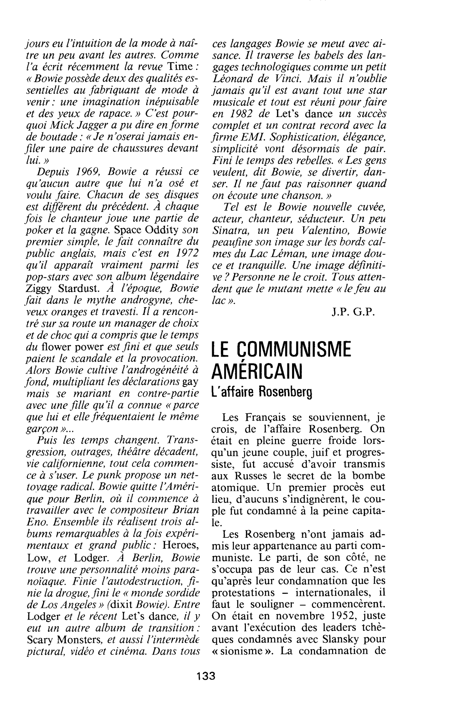 LE COMMUNISME AMÉRICAIN. L’affaire Rosenberg