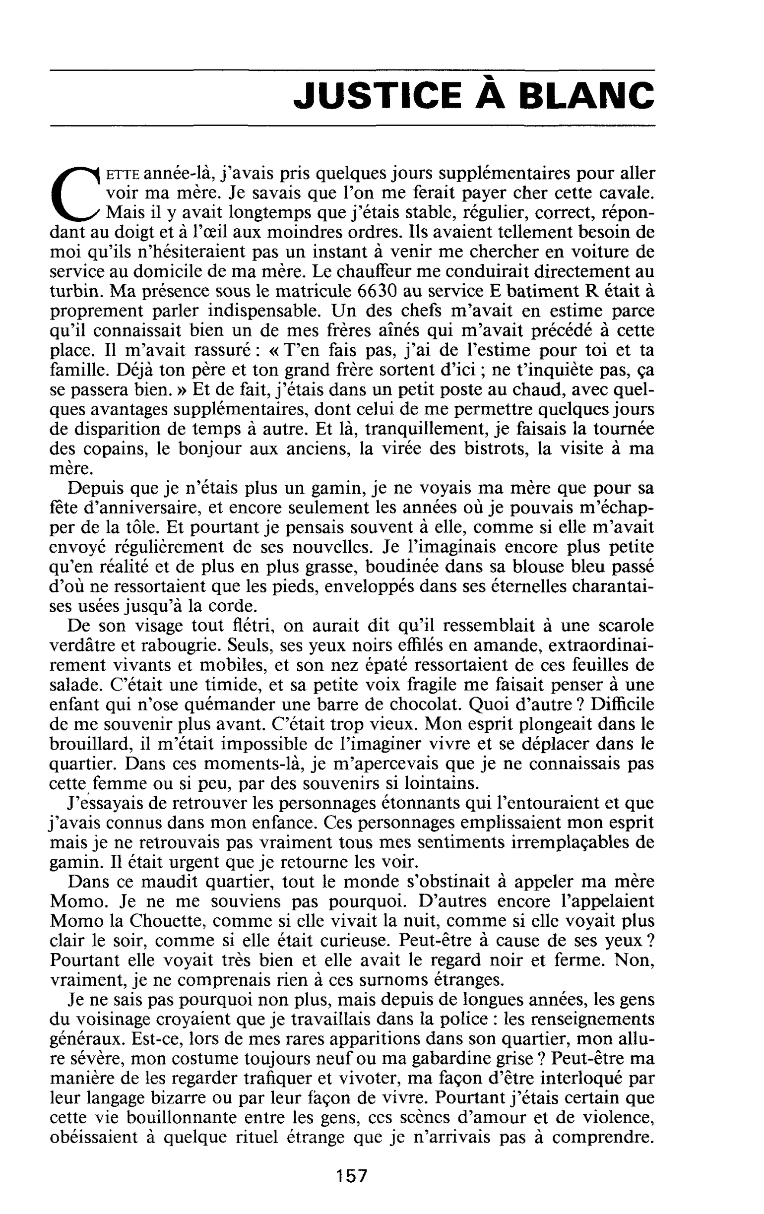 JUSTICE A BLANC