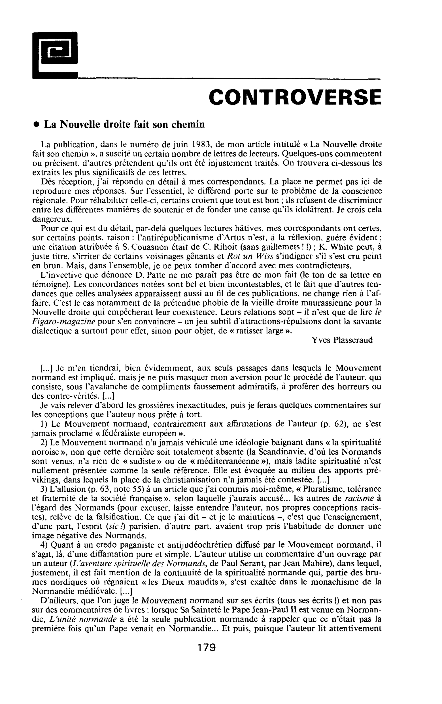 La Nouvelle droite fait son chemin