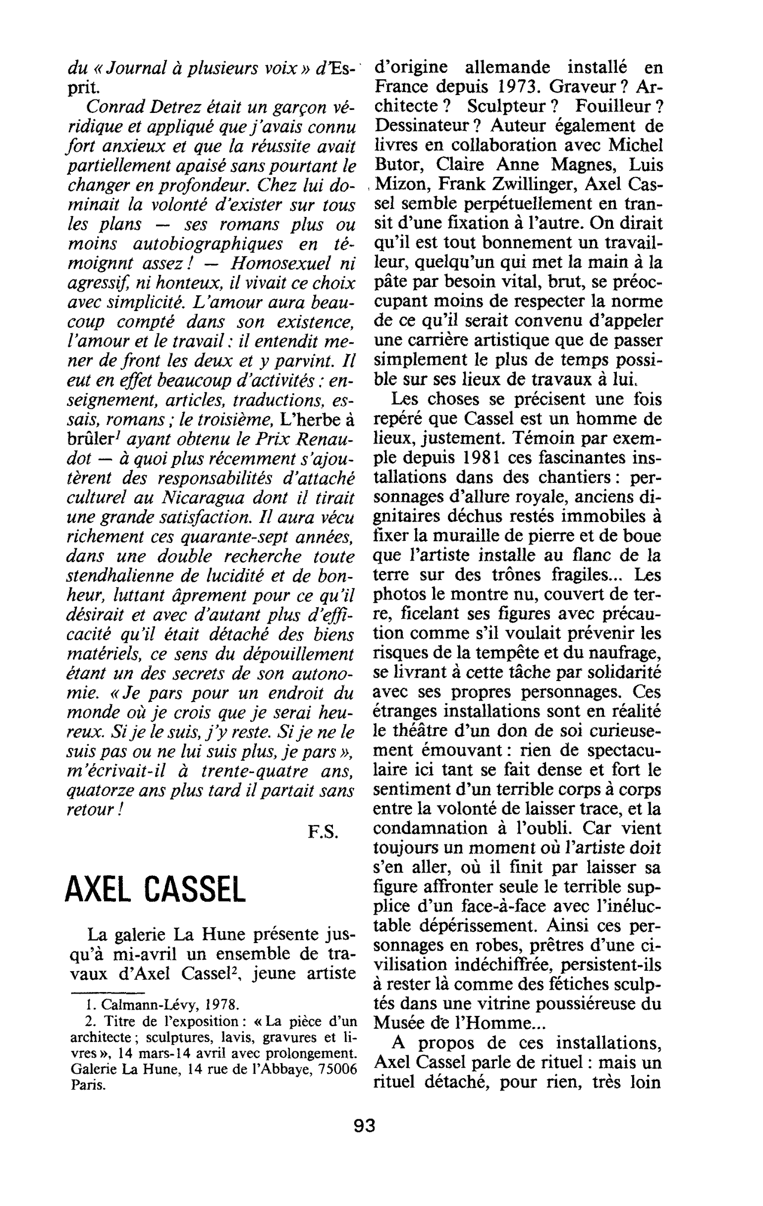 AXEL CASSEL