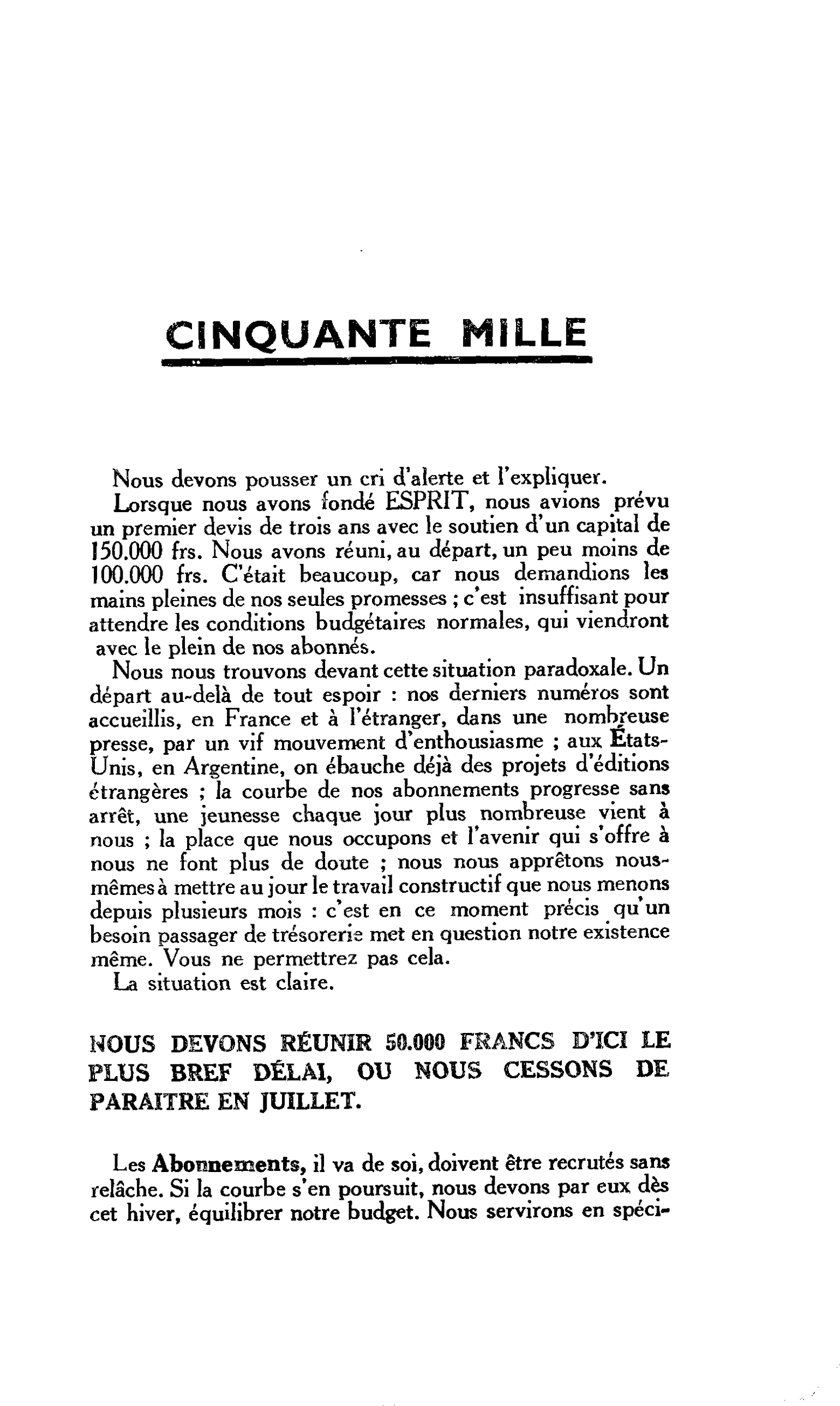 CINQUANTE MILLE