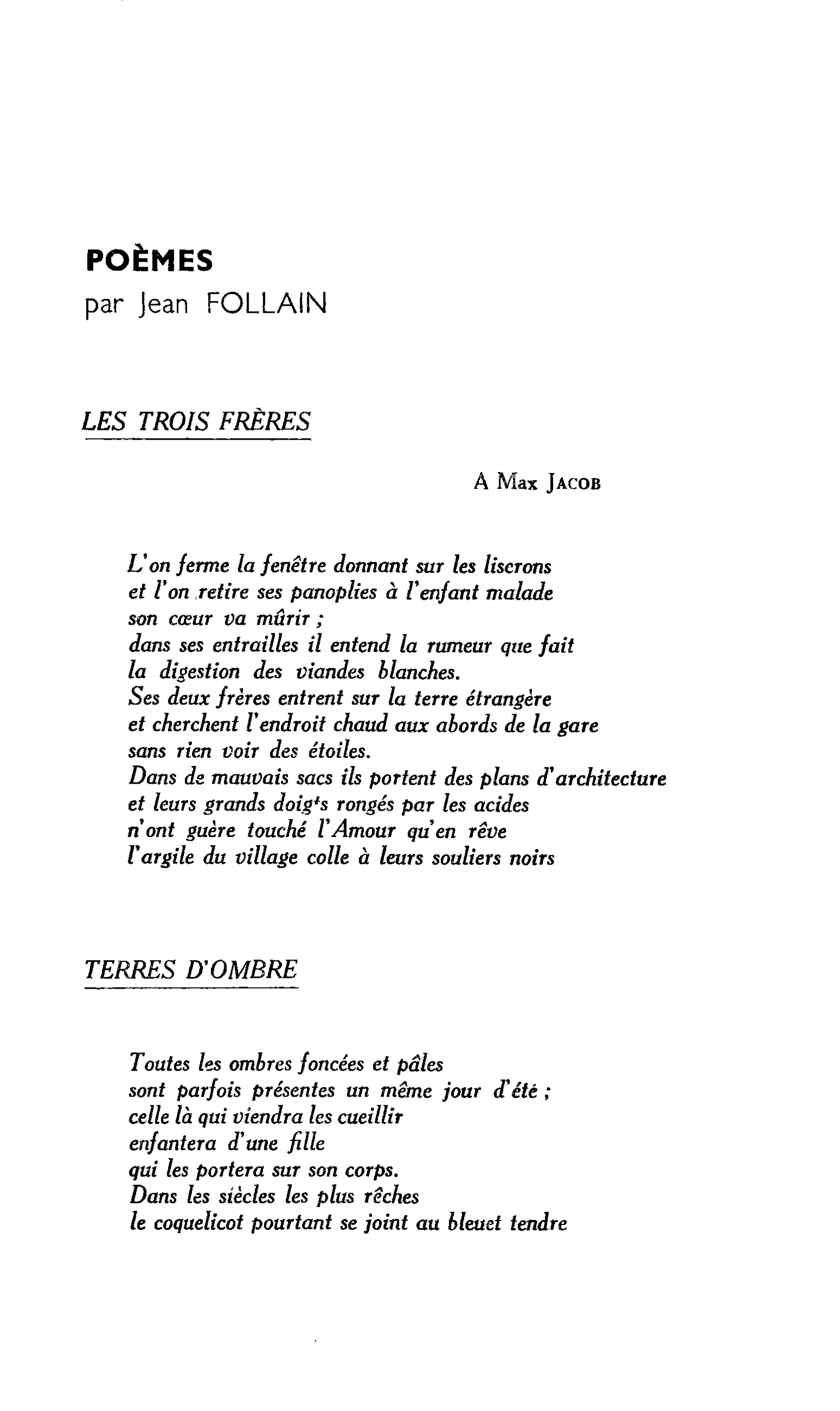POÈMES