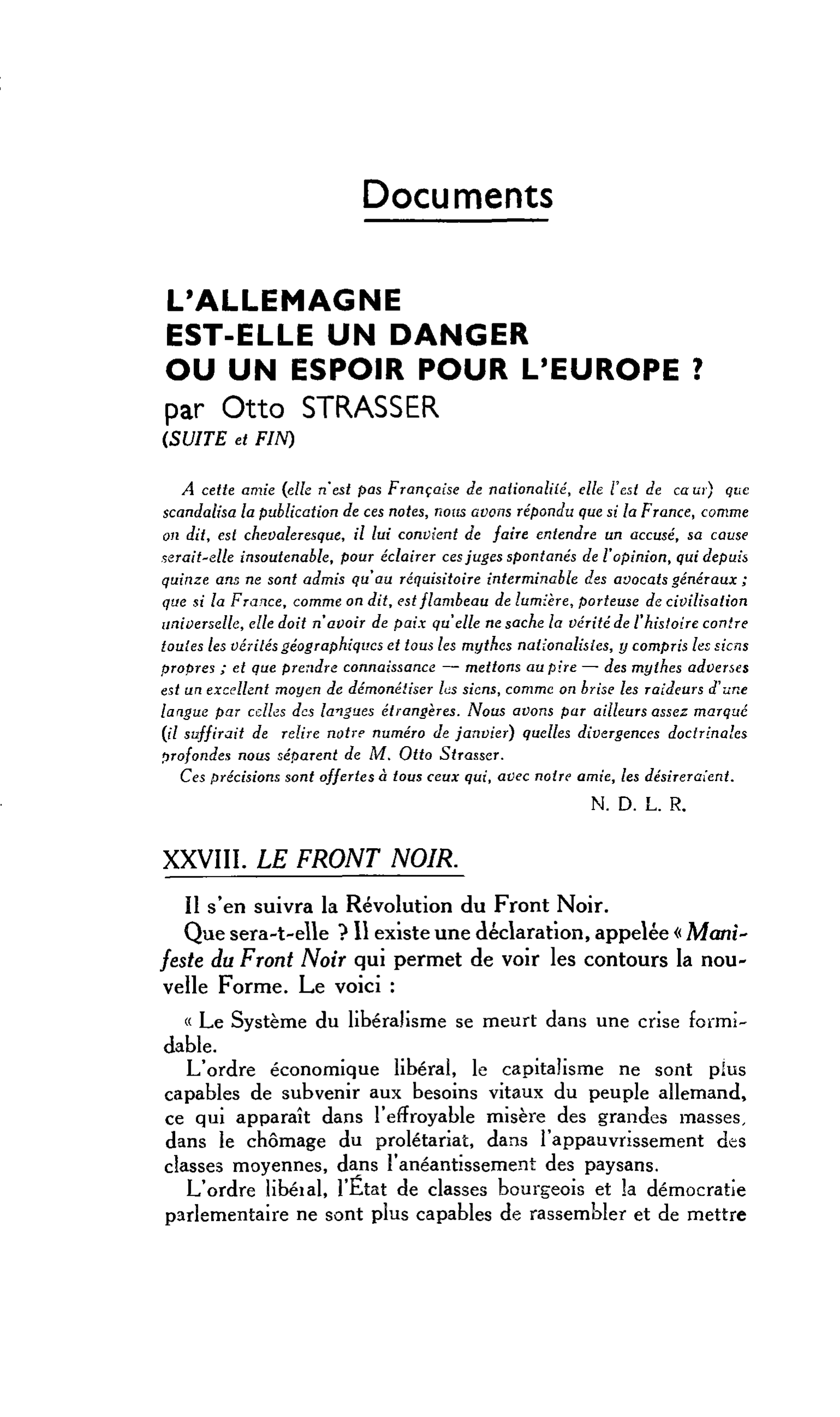 L’ALLEMAGNE EST-ELLE UN DANGER OU UN ESPOIR POUR L’EUROPE ?