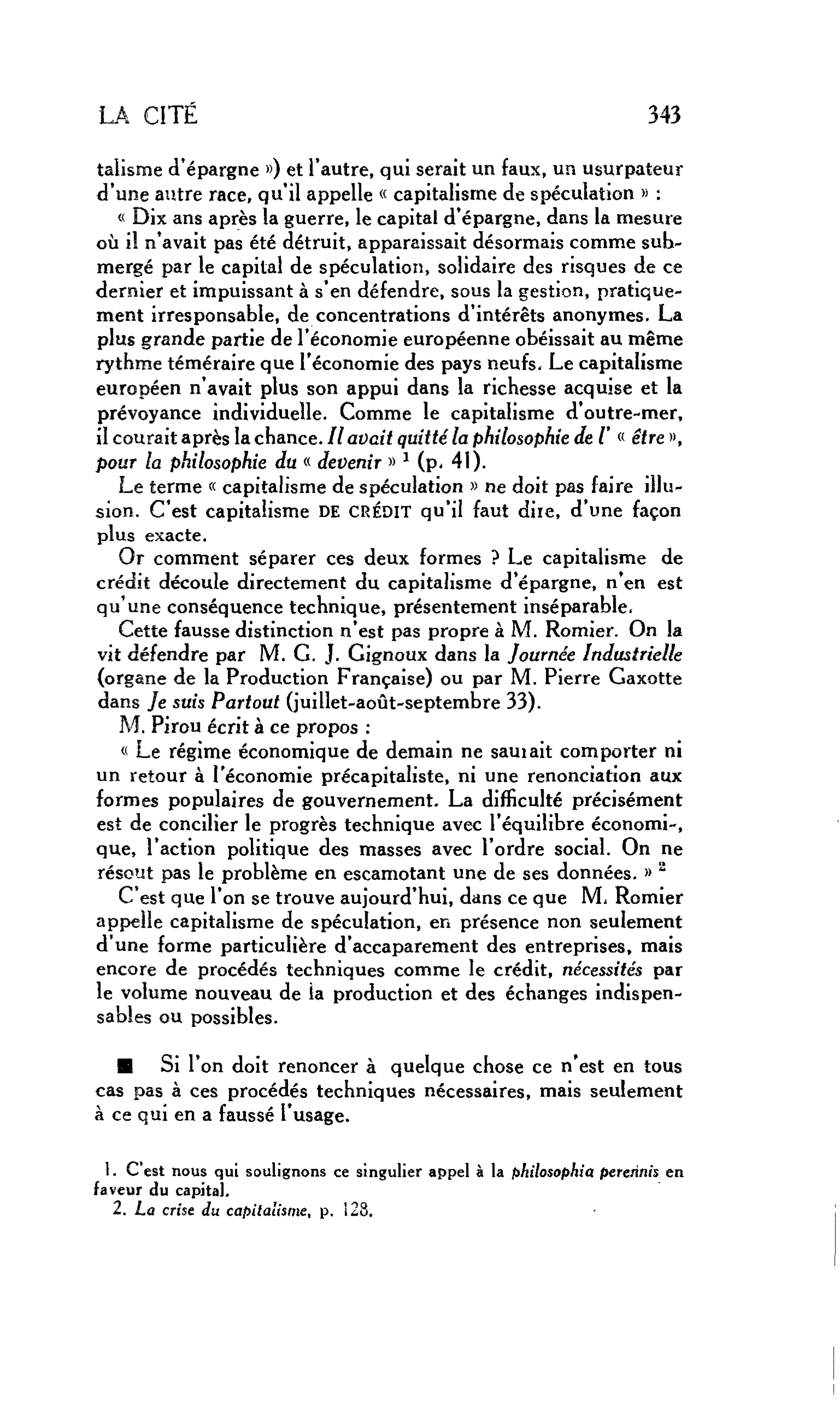Les événements et les hommes