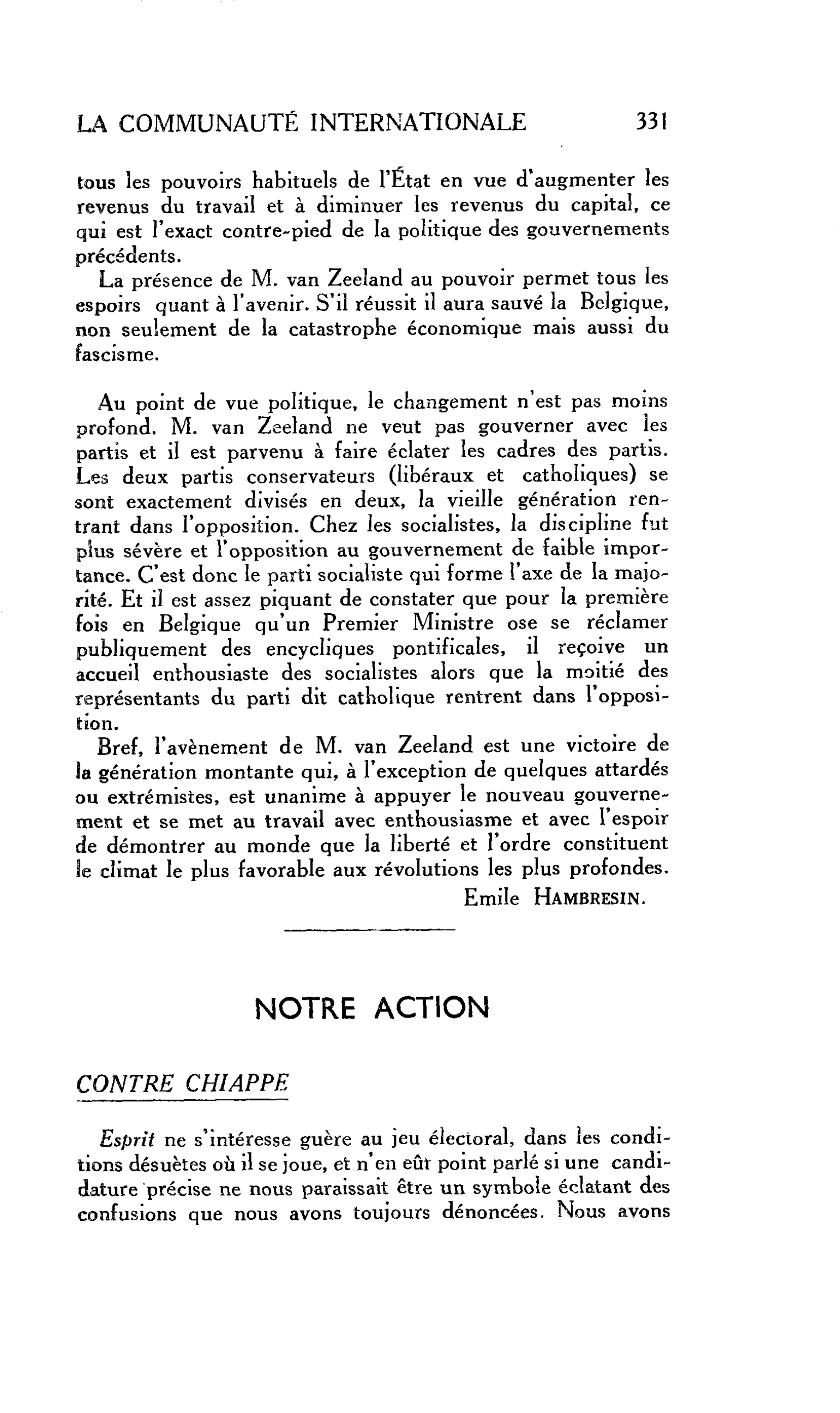 NOTRE ACTION CONTRE CHIAPPE