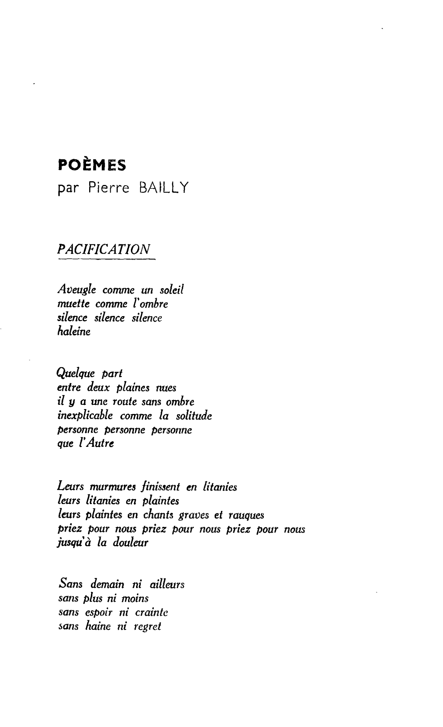 POÈMES