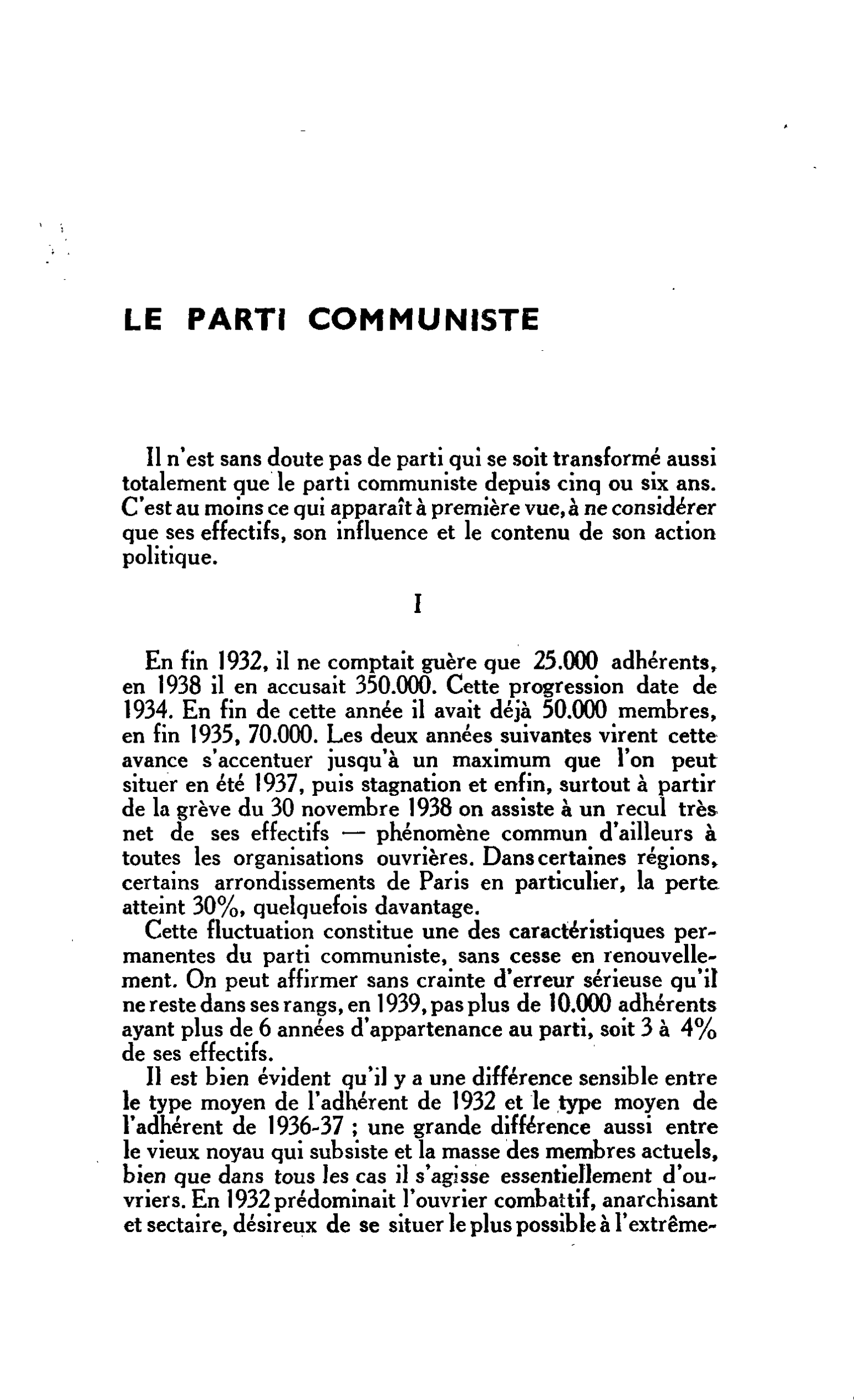 LE PARTI COMMUNISTE