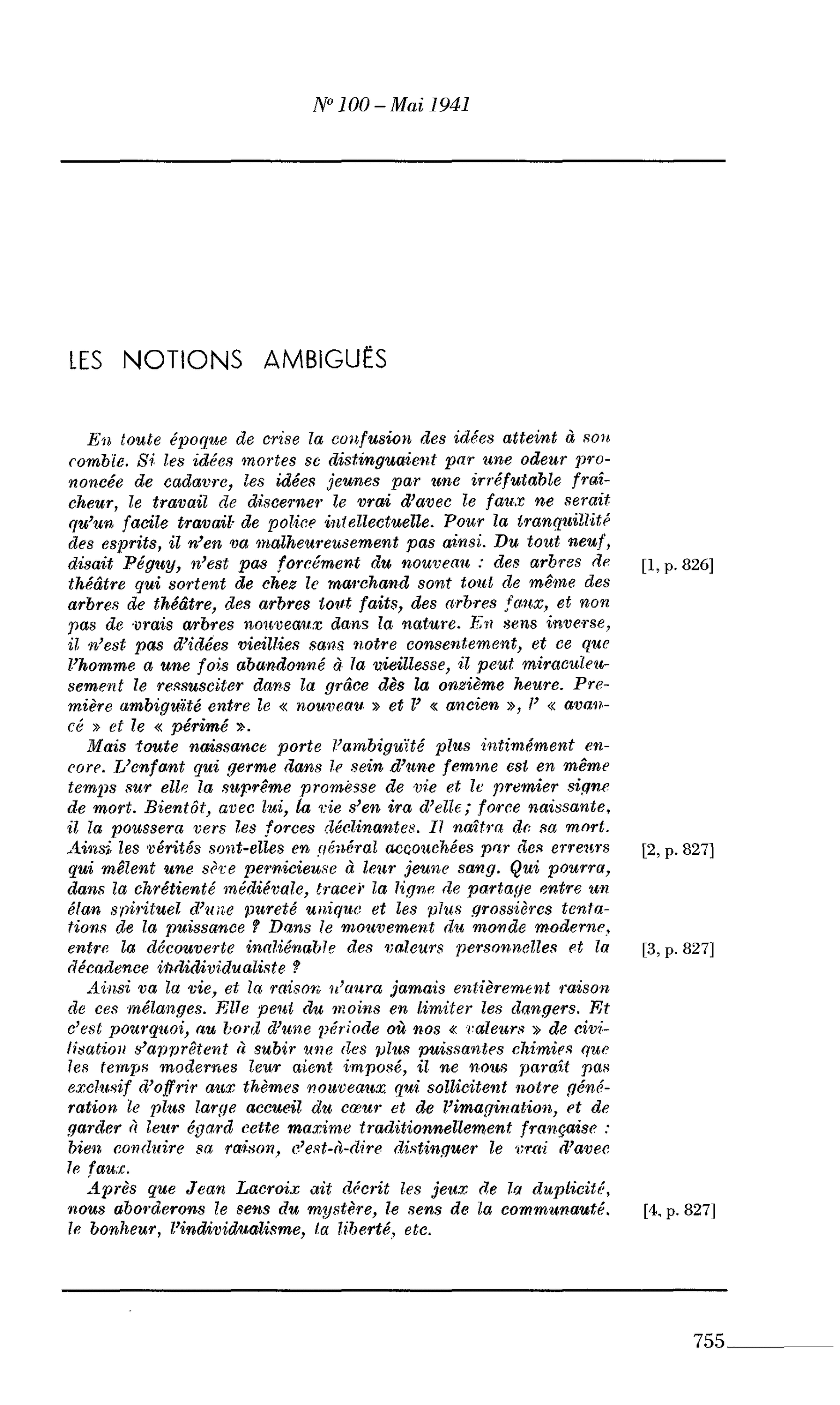 LES NOTIONS AMBIGUËS