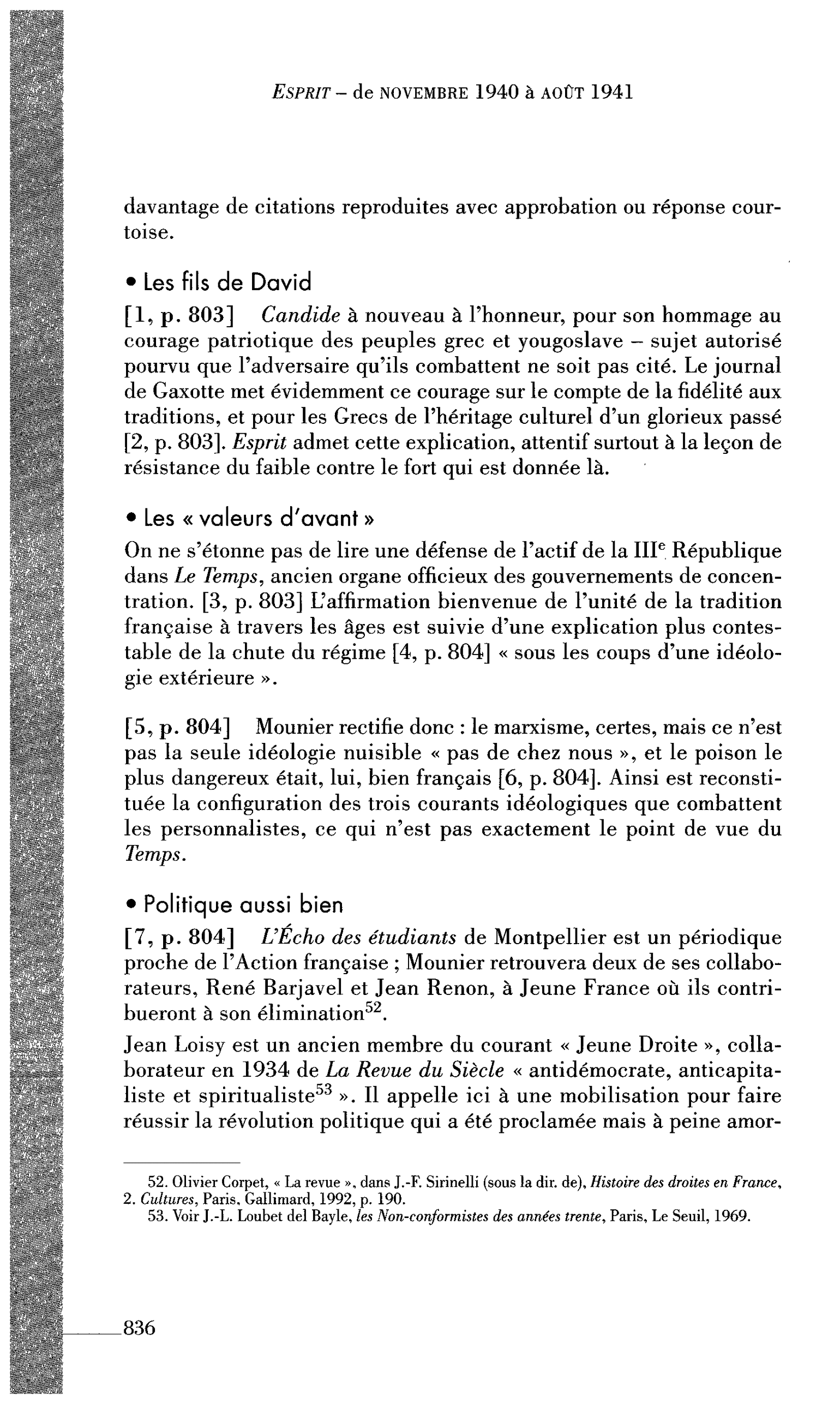 Journal des Témoins : Politique aussi bien