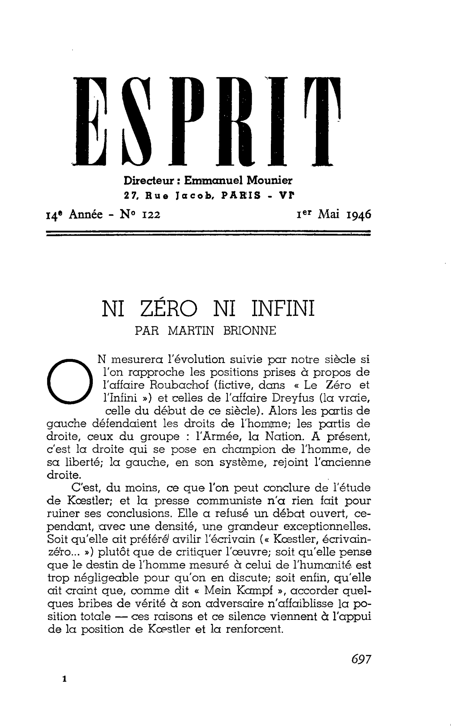 NI ZERO NI INFINI