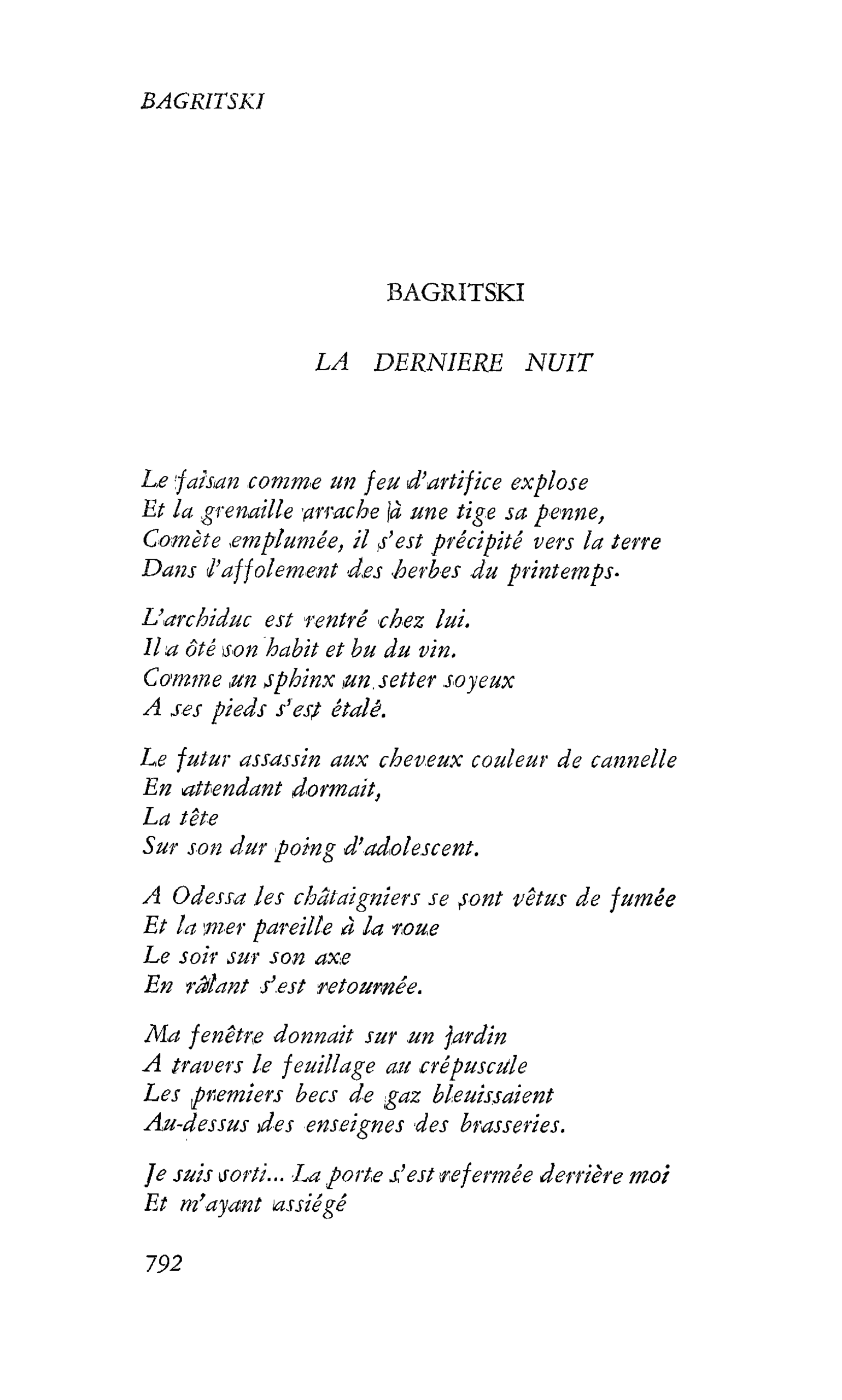 LA DERNIERE NUIT