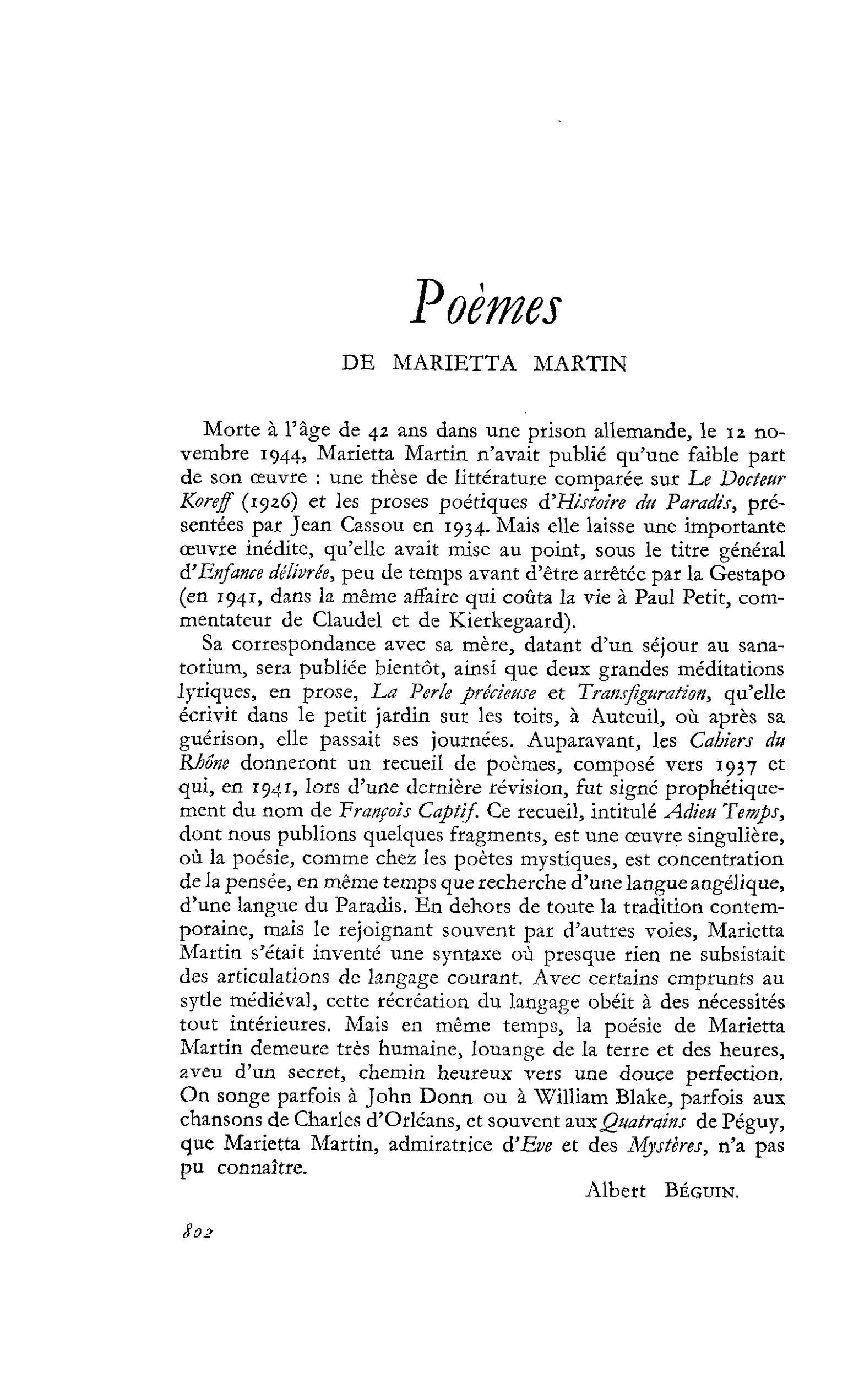 Poèmes