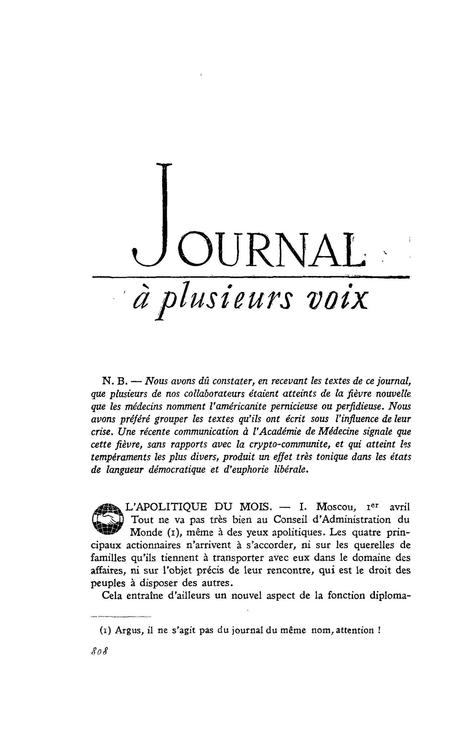 Journal