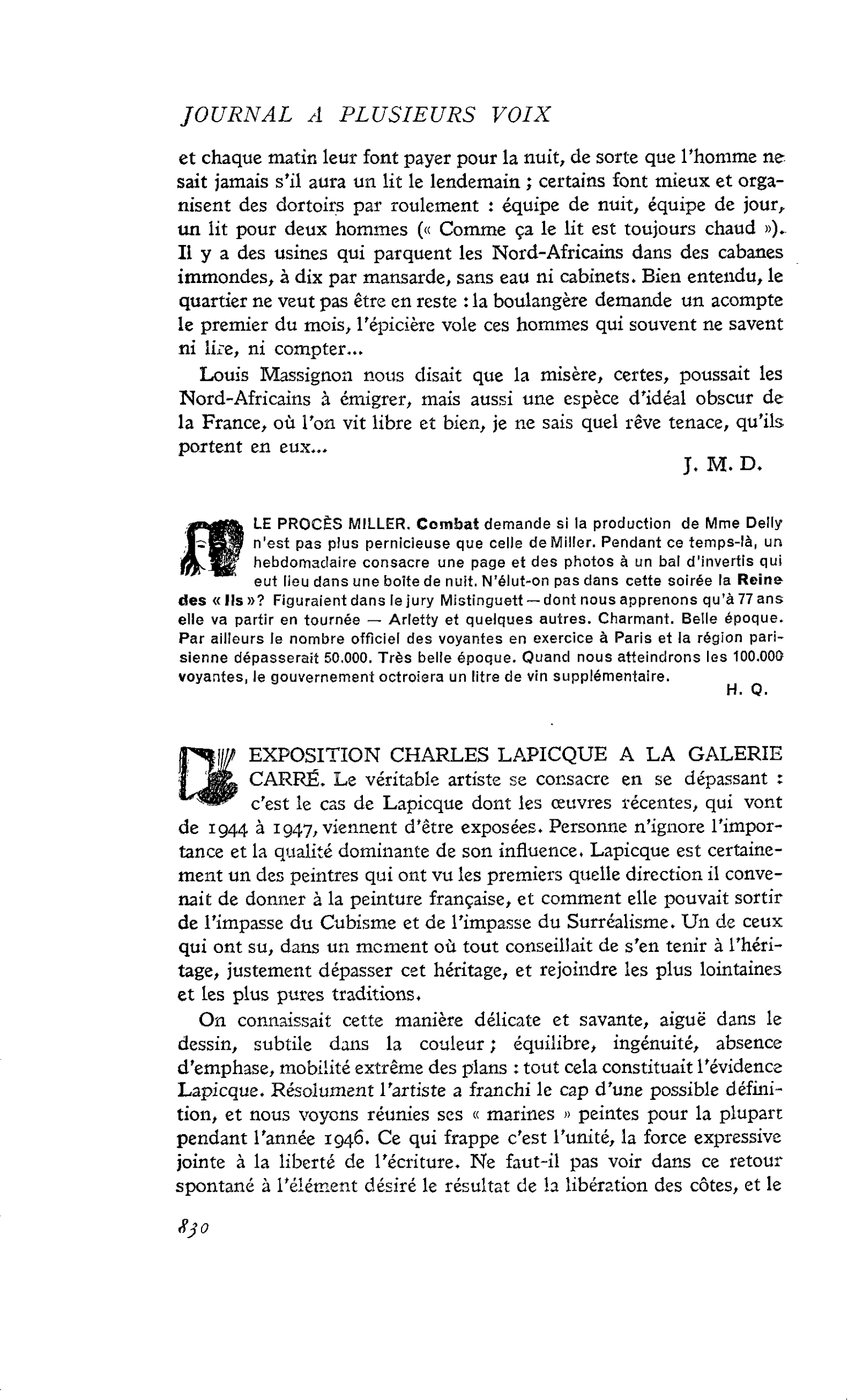 LE PROCÈS MILLER