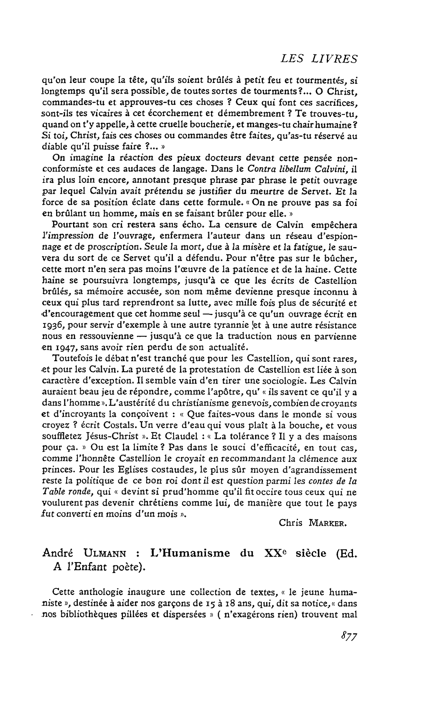 André Ulmann : L’Humanisme du XXe siècle