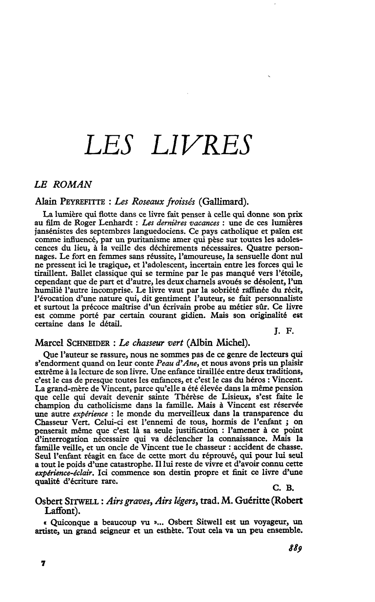 Osbert Sitwell : Airs graves, Airs légers