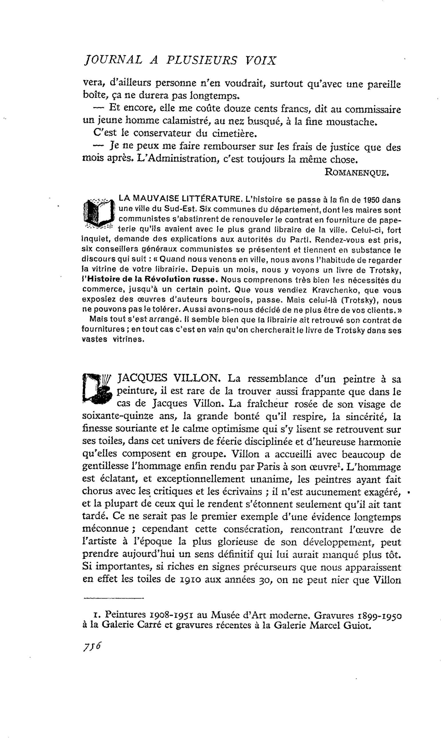 LA MAUVAISE LITTÉRATURE