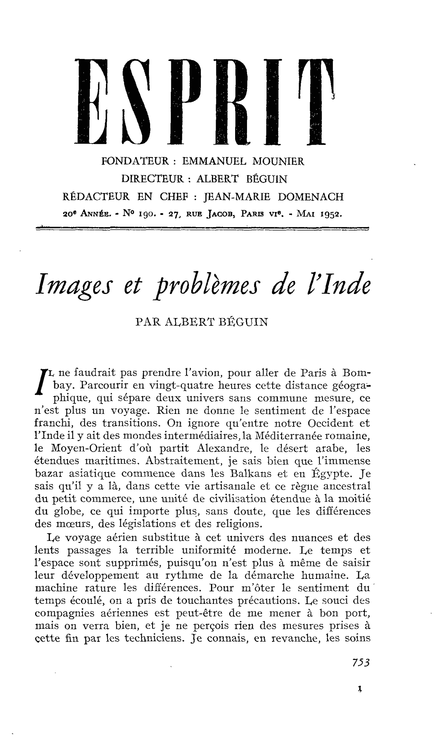 Images et problèmes de l’Inde