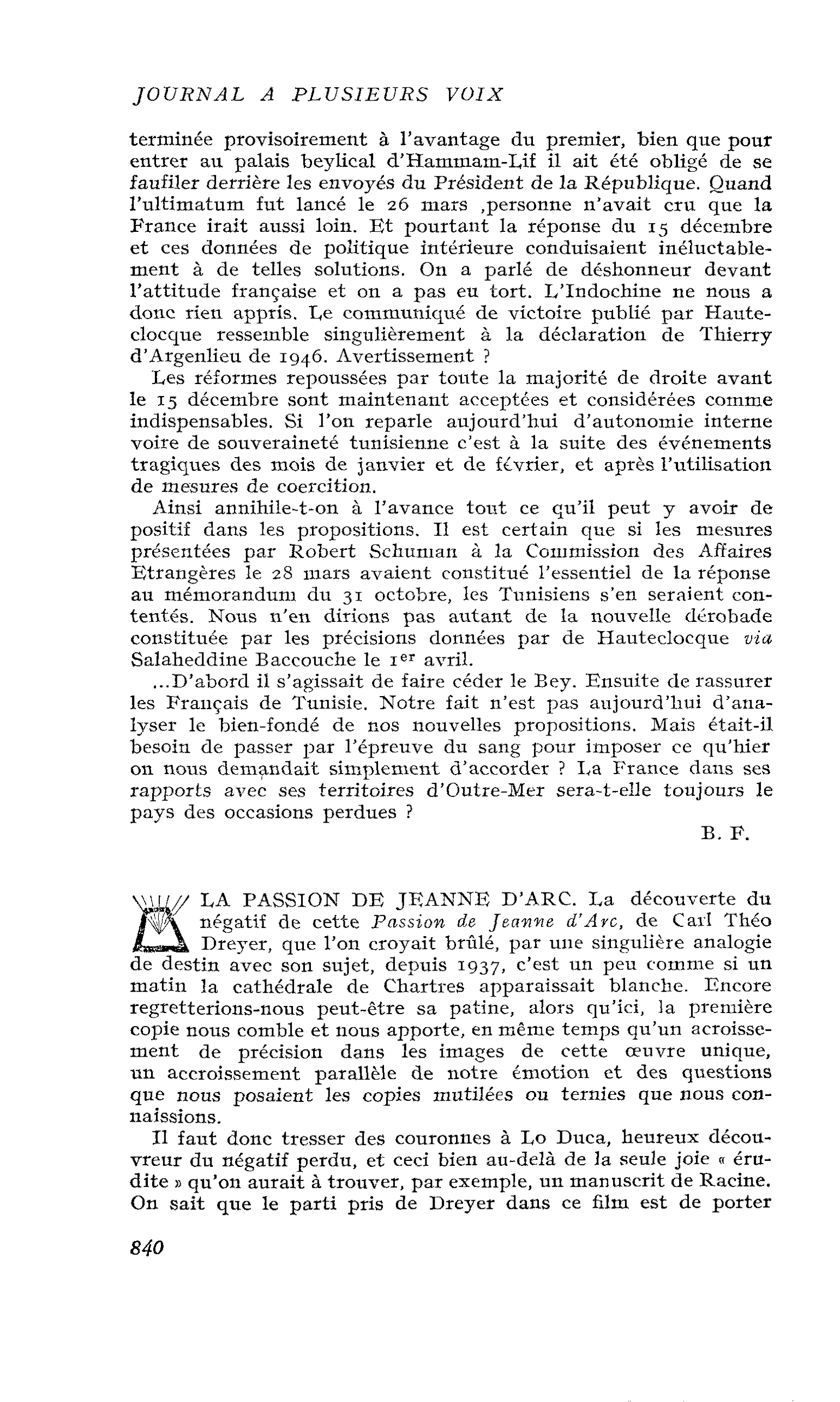 LA PASSION DE JEANNE D’ARC
