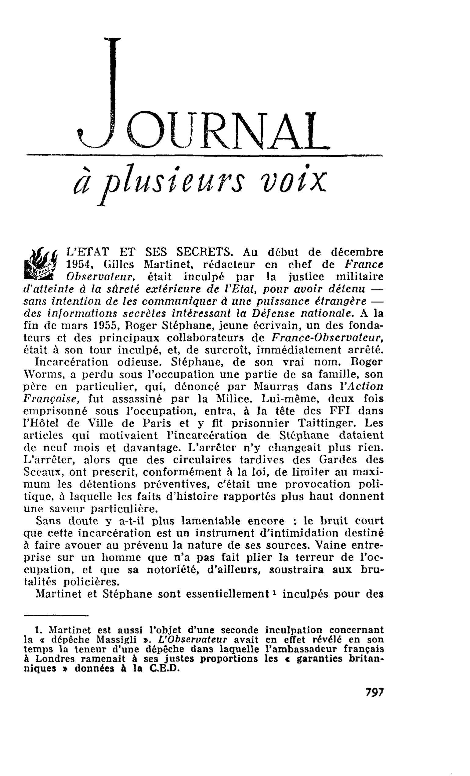 L’État et ses secrets