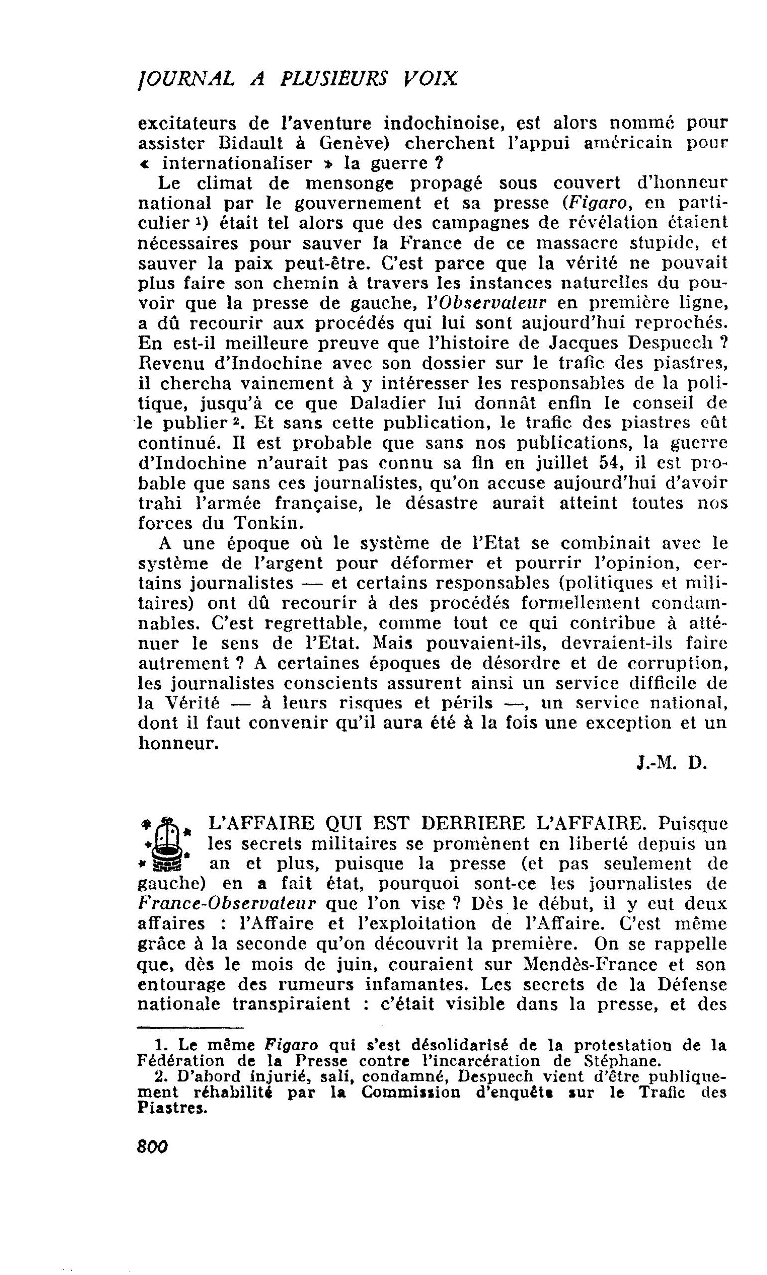 L’AFFAIRE QUI EST DERRIERE L’AFFAIRE