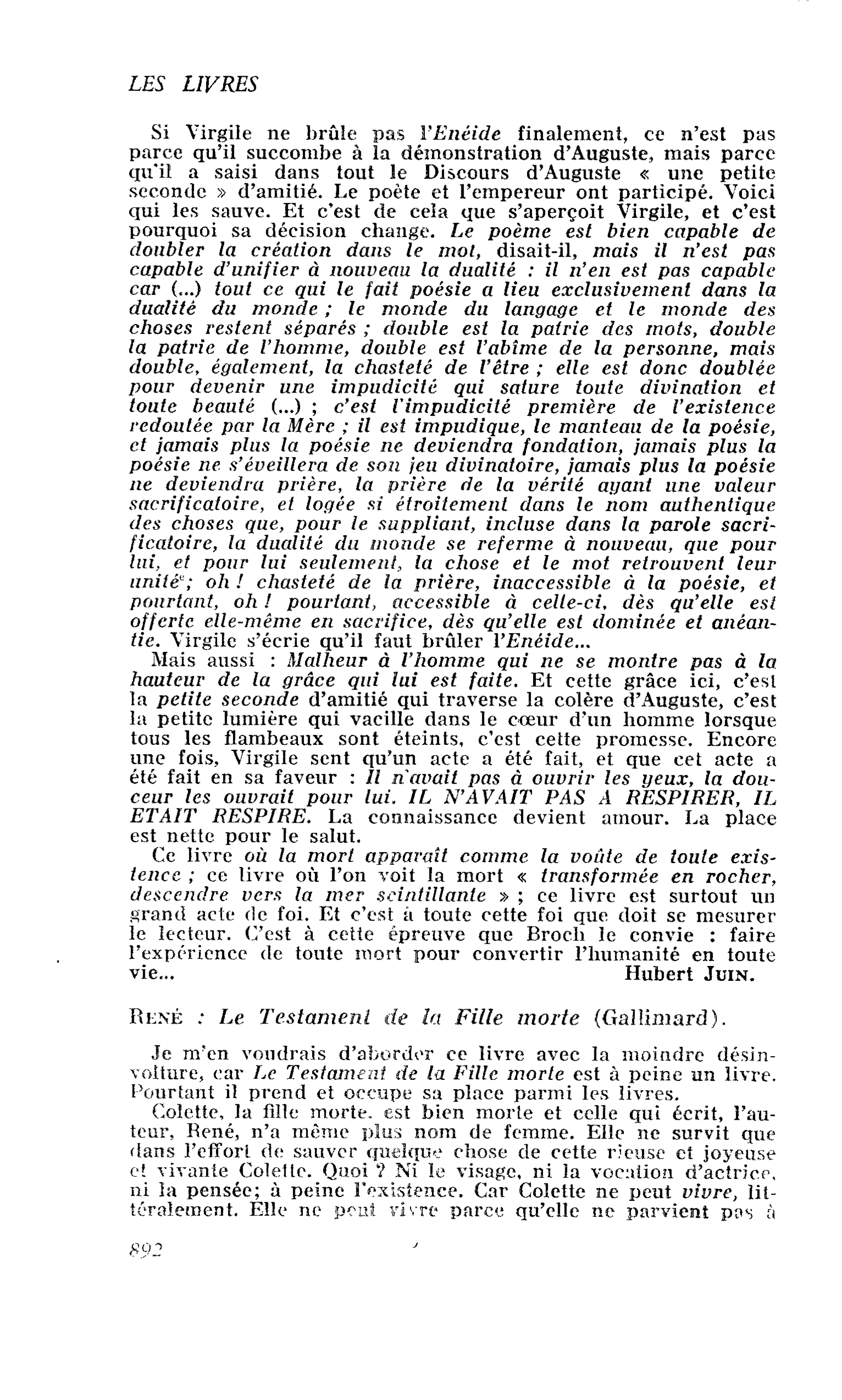 René : Le Testament de la Fille morte