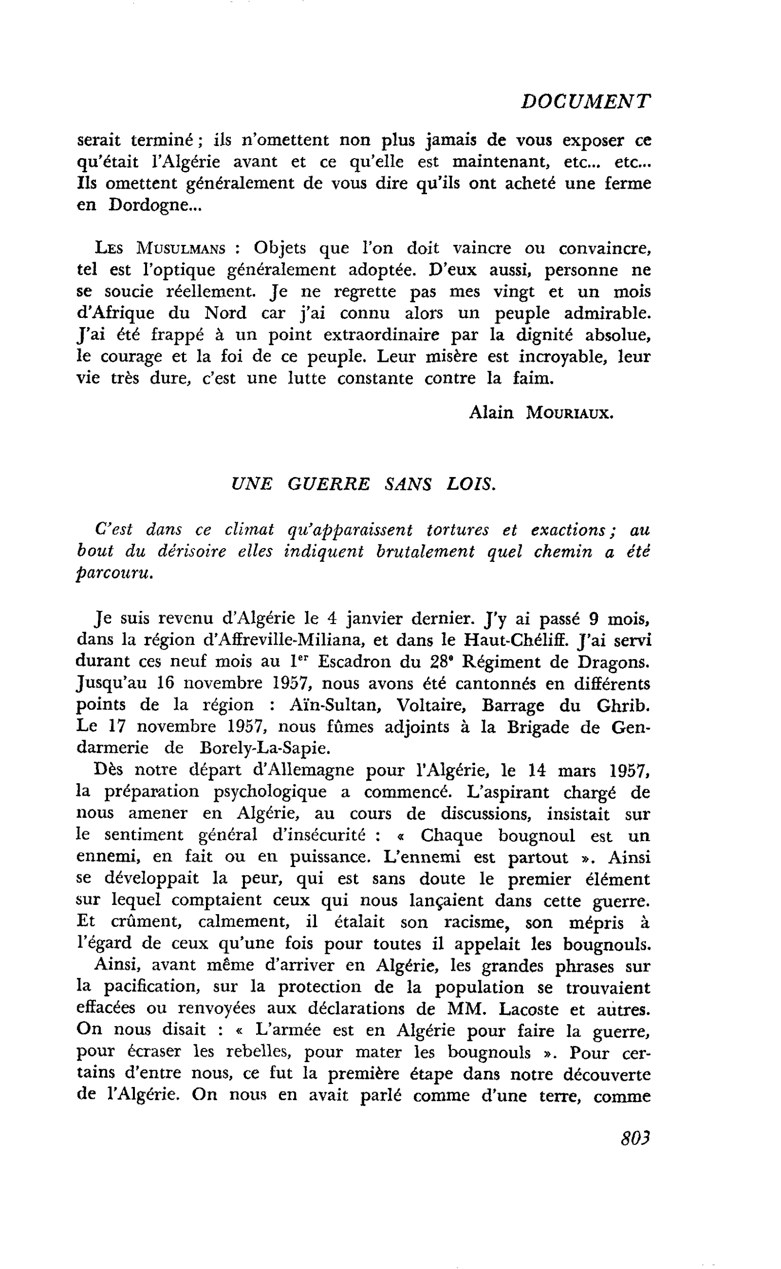 Une jeunesse en guerre : UNE GUERRE SANS LOIS
