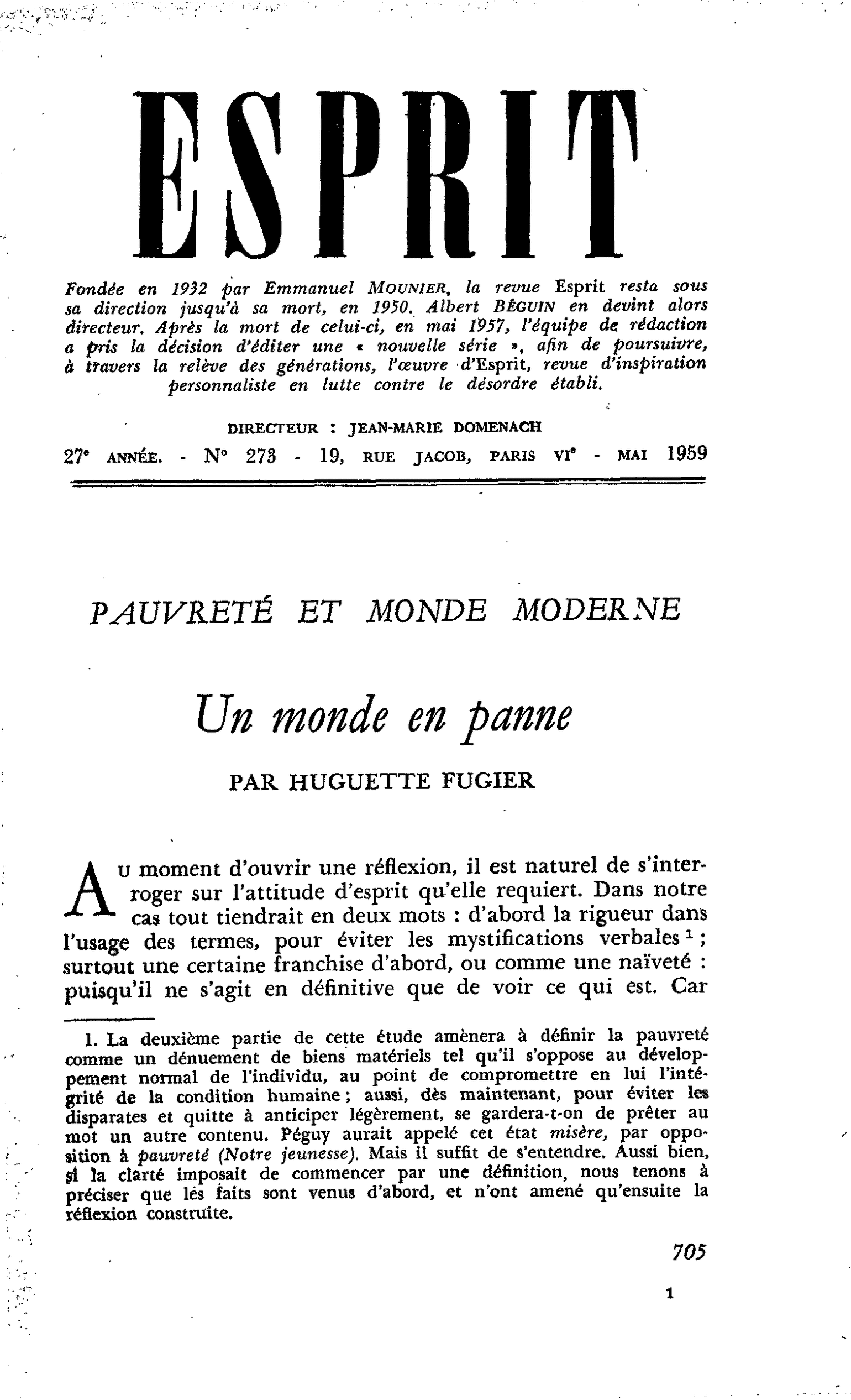 Un monde en panne