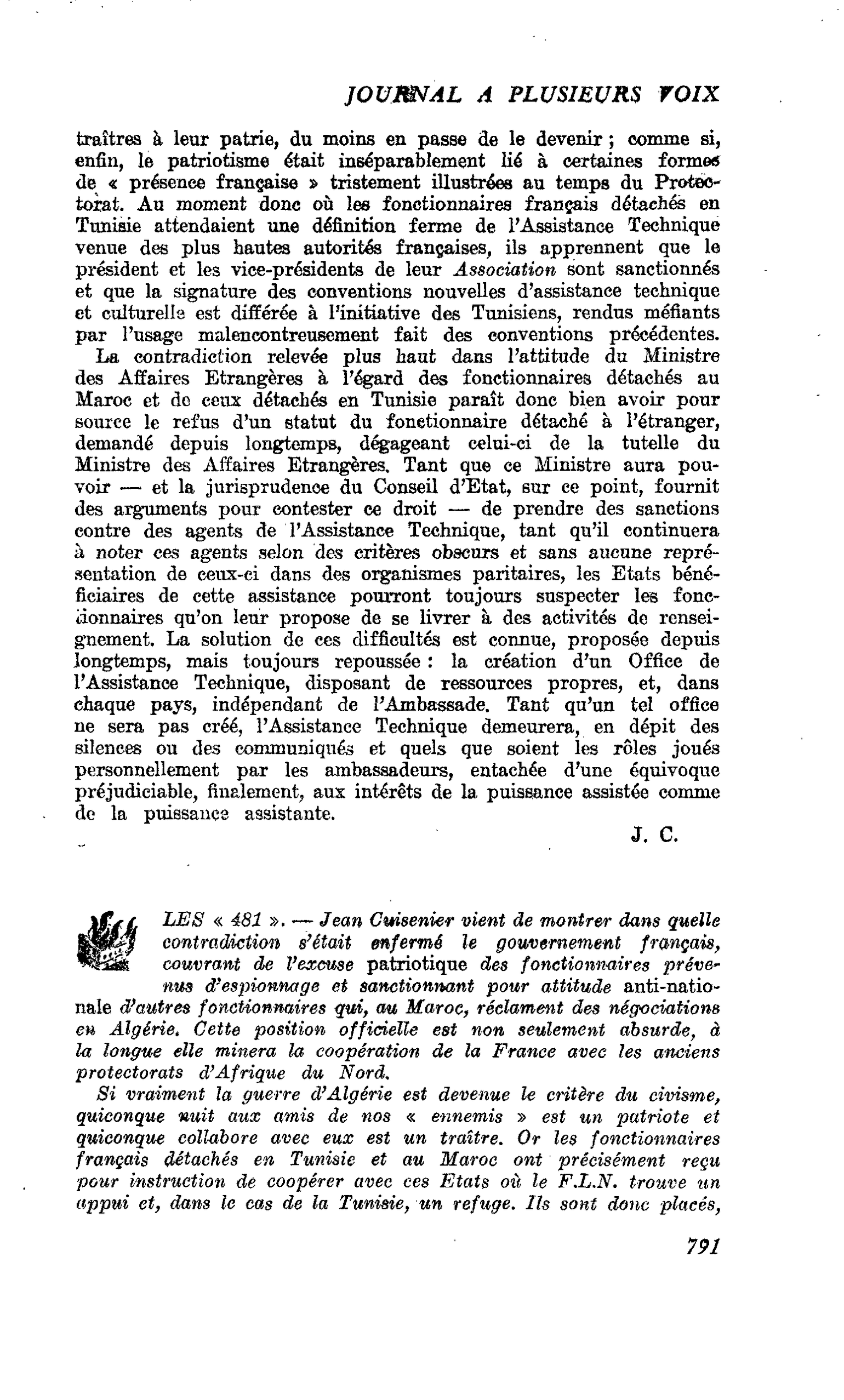 LES « 481 »