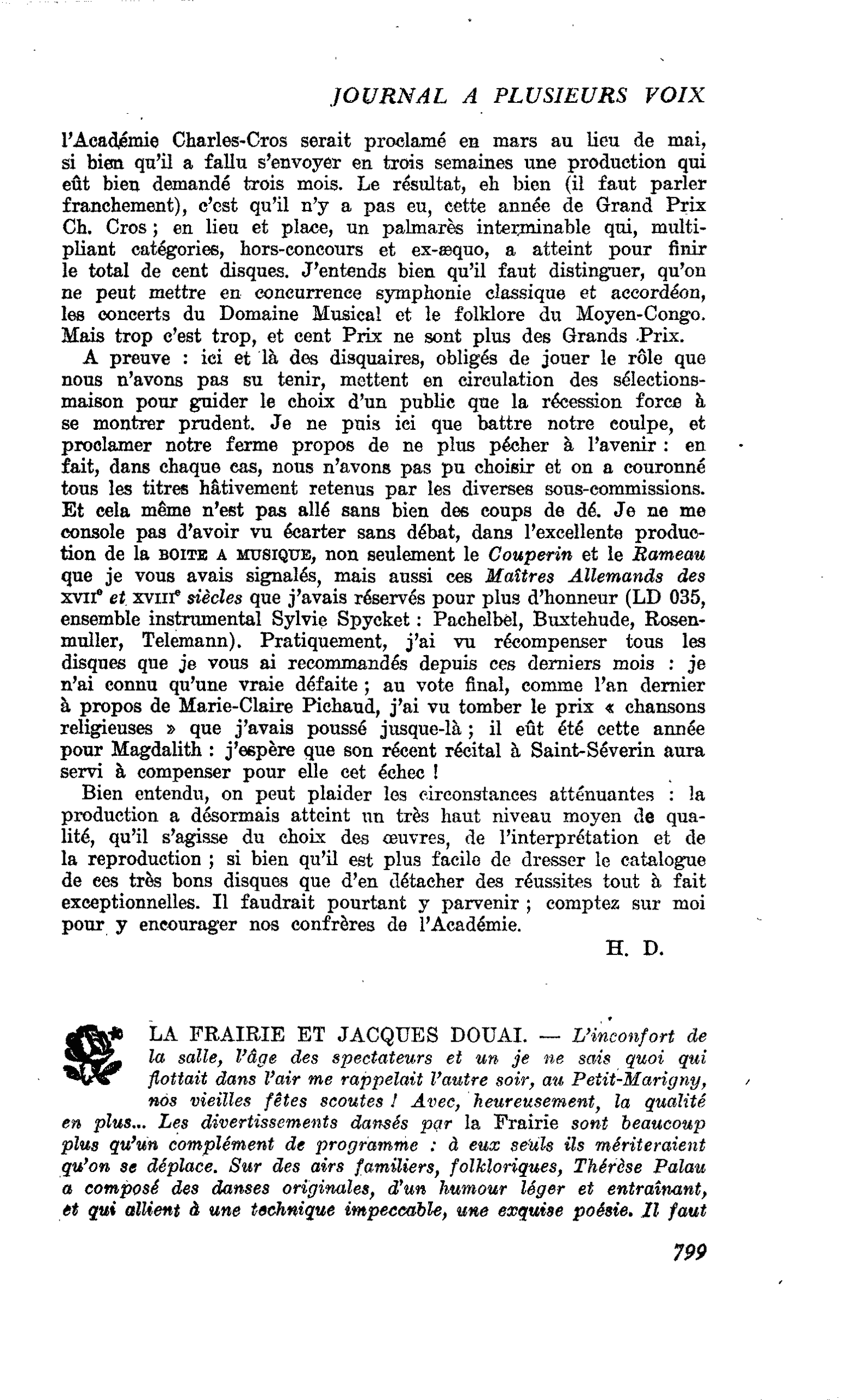 LA FRAIRIE ET JACQUES DOUAI