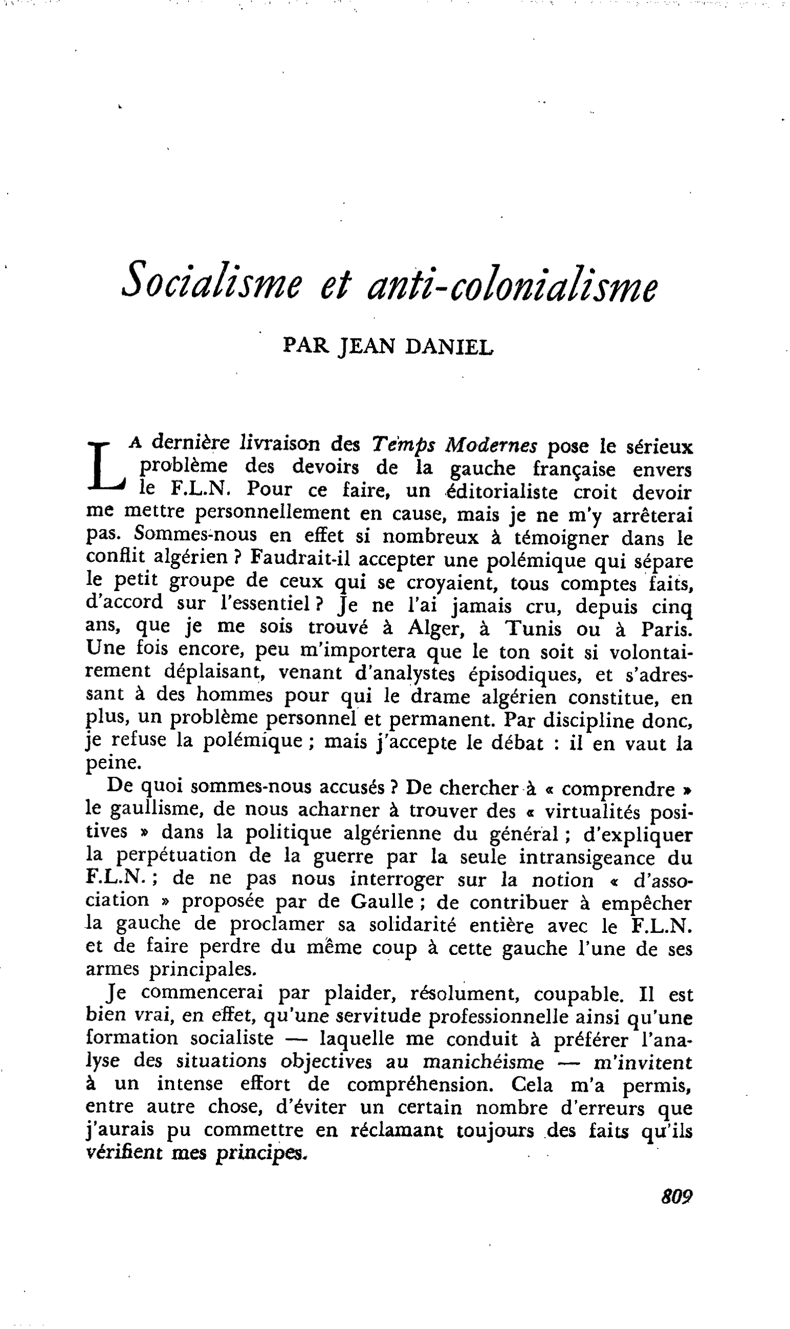 Socialisme et anti-colonialisme