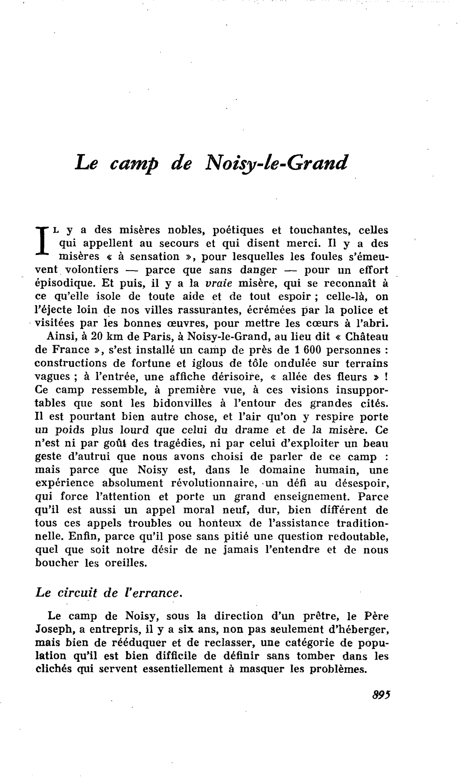 Le camp de Noisy-le-Grand